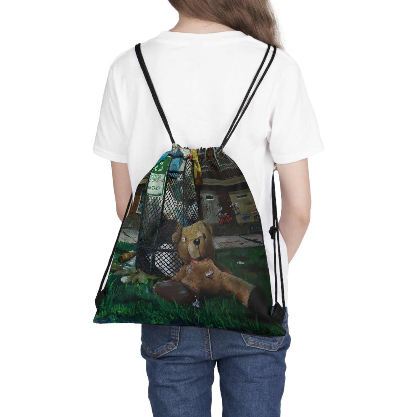 Toys in the Hood Outdoor Drawstring Bag