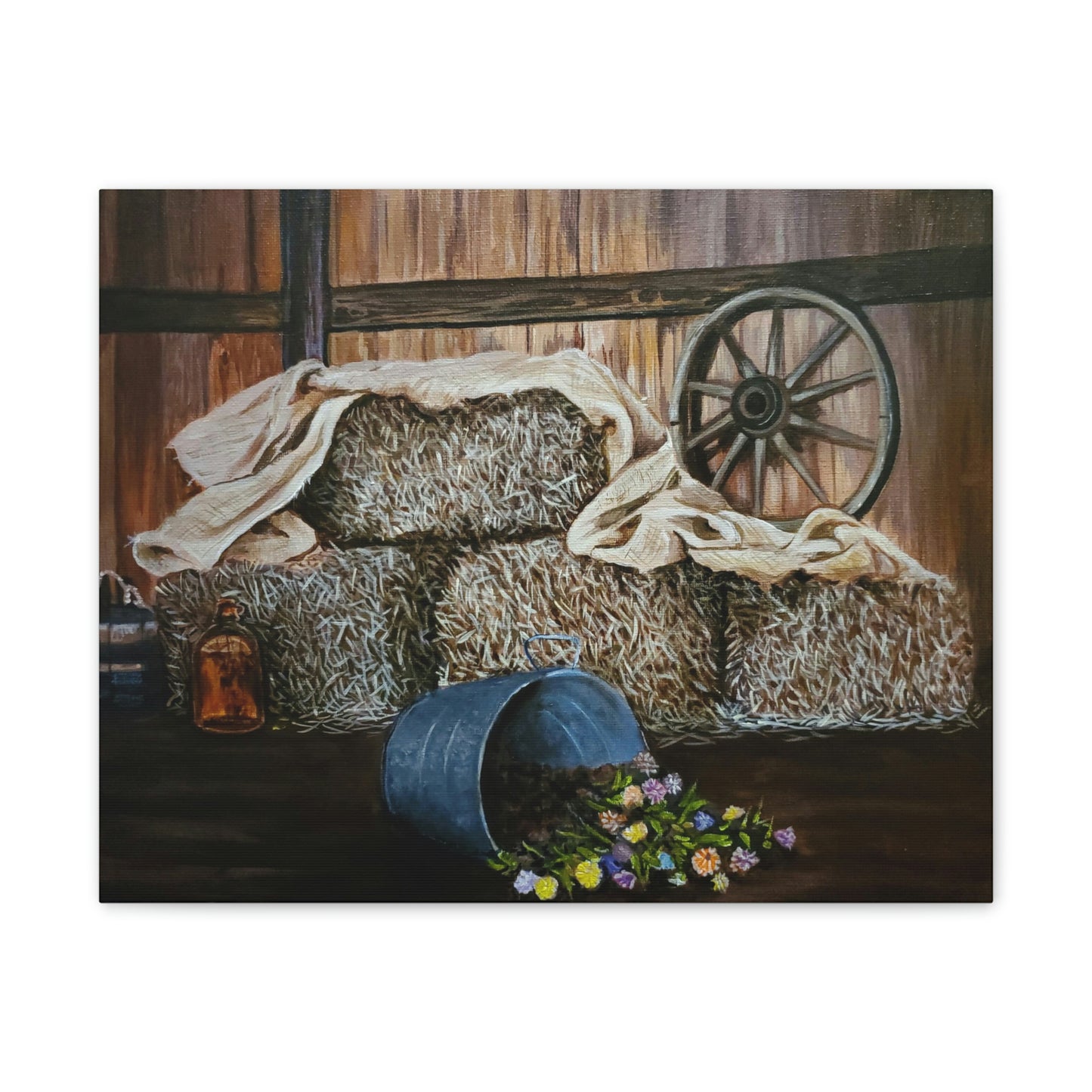 Hay! Canvas Stretched, 0.75"