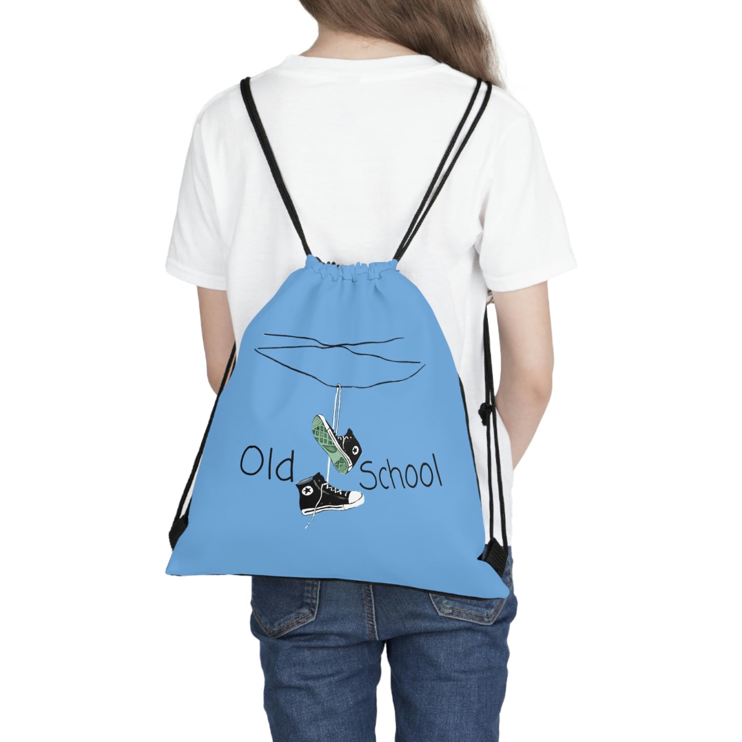 Old School Outdoor Drawstring Bag