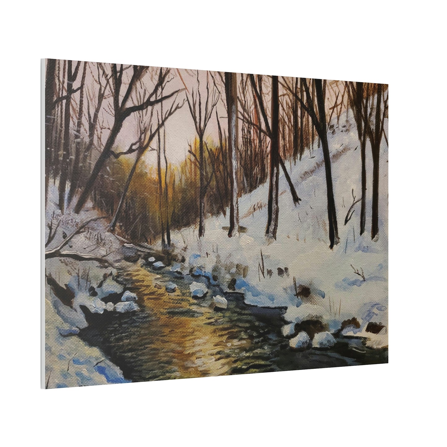 Winter Creek Canvas Stretched, 0.75"