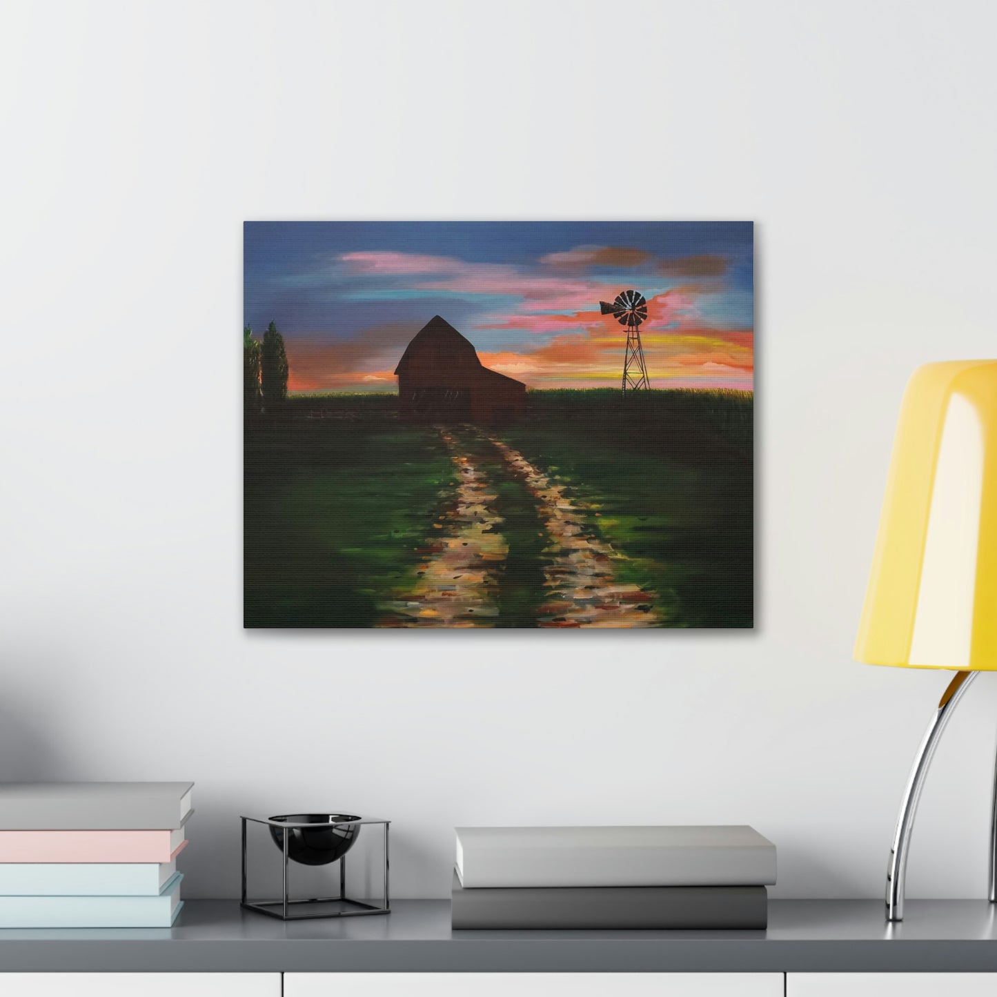 Early Sunrise on the Farm Canvas Stretched, 0.75"