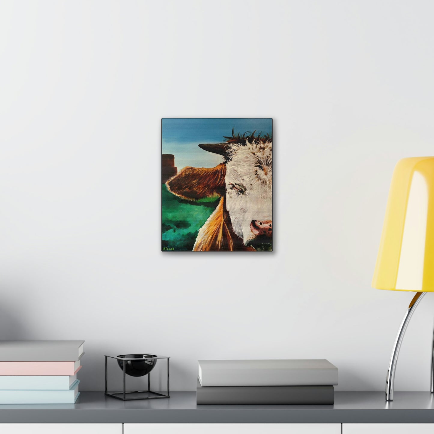 A Bunch of Bull Canvas Stretched, 0.75"