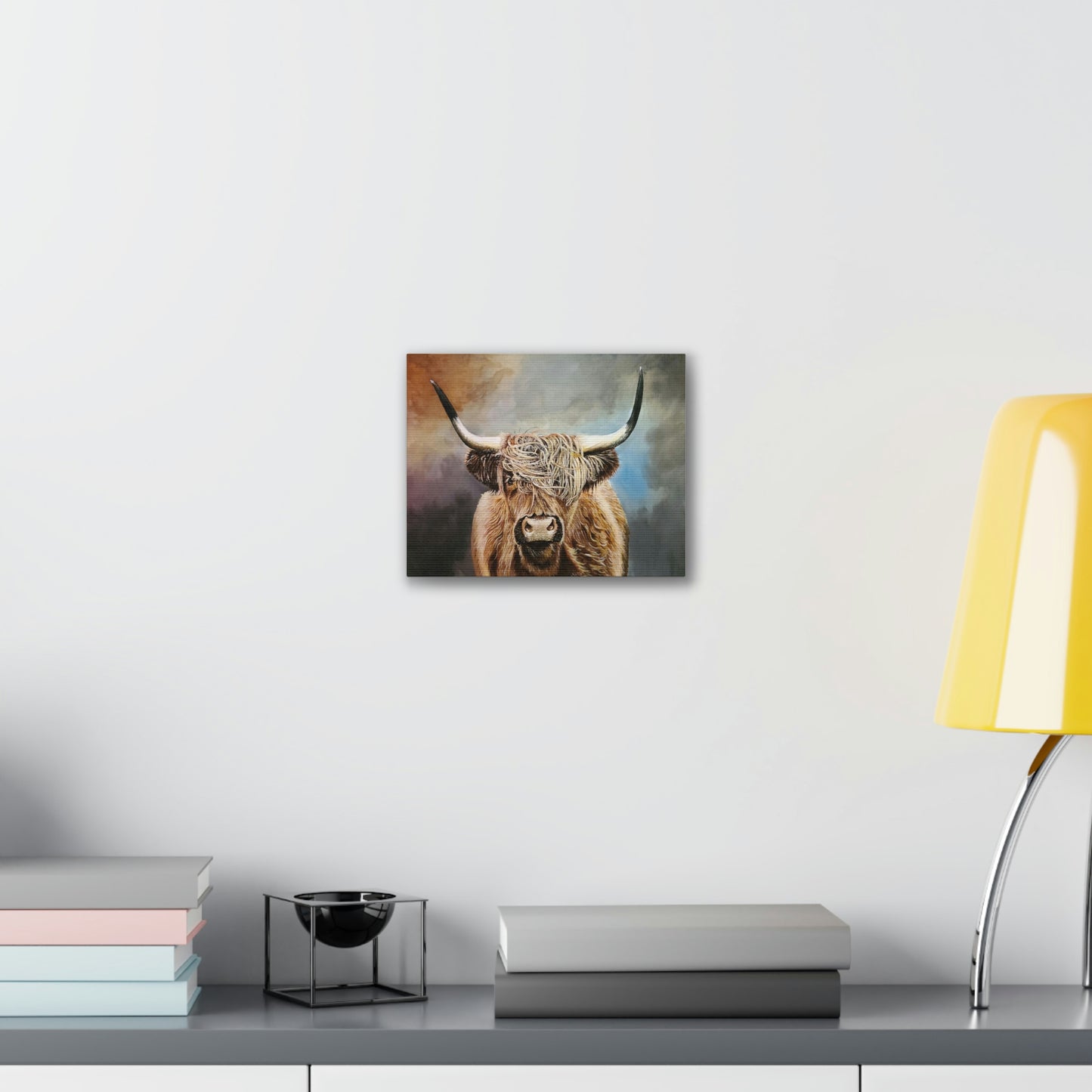 Highland Cow Canvas Stretched