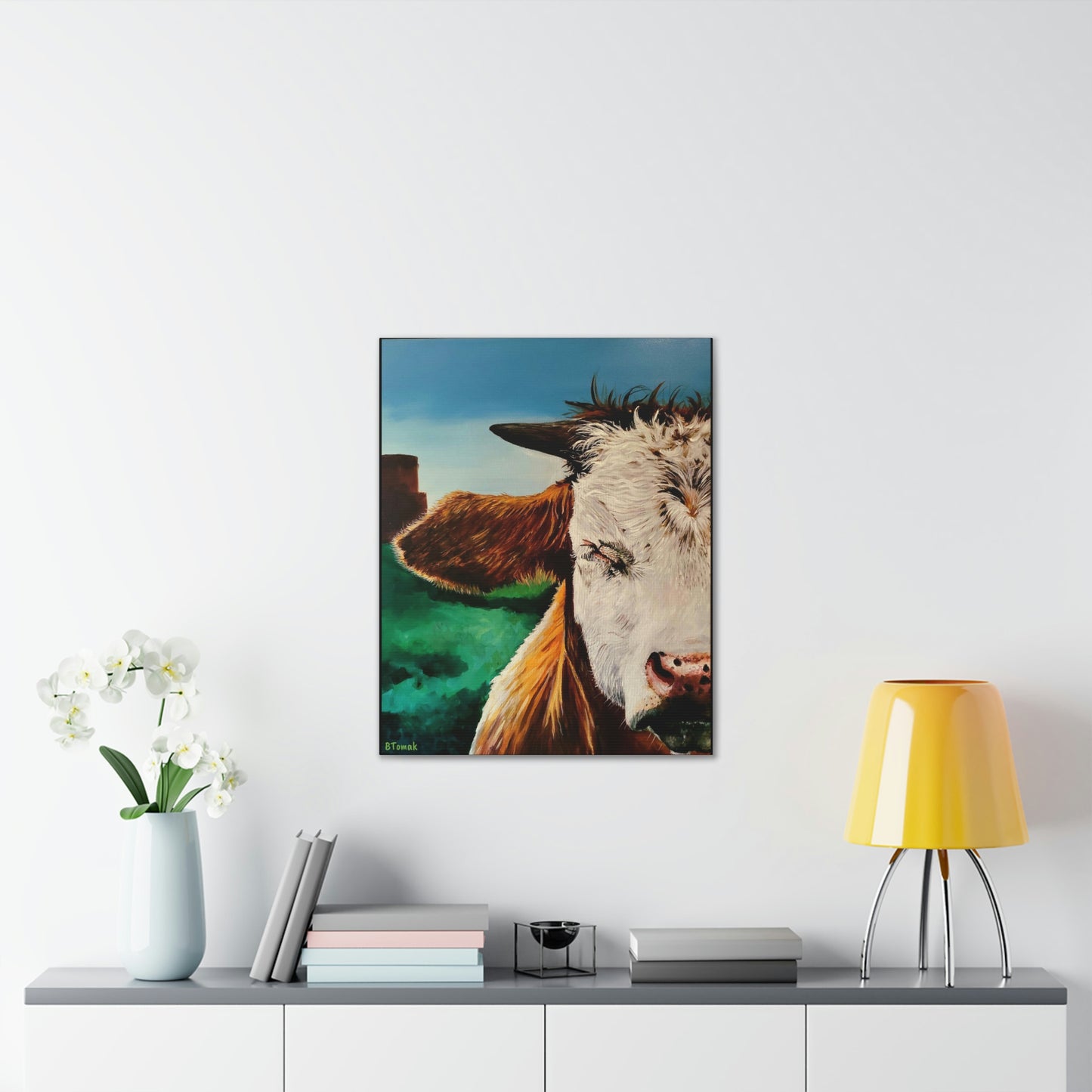 A Bunch of Bull Canvas Stretched, 0.75"