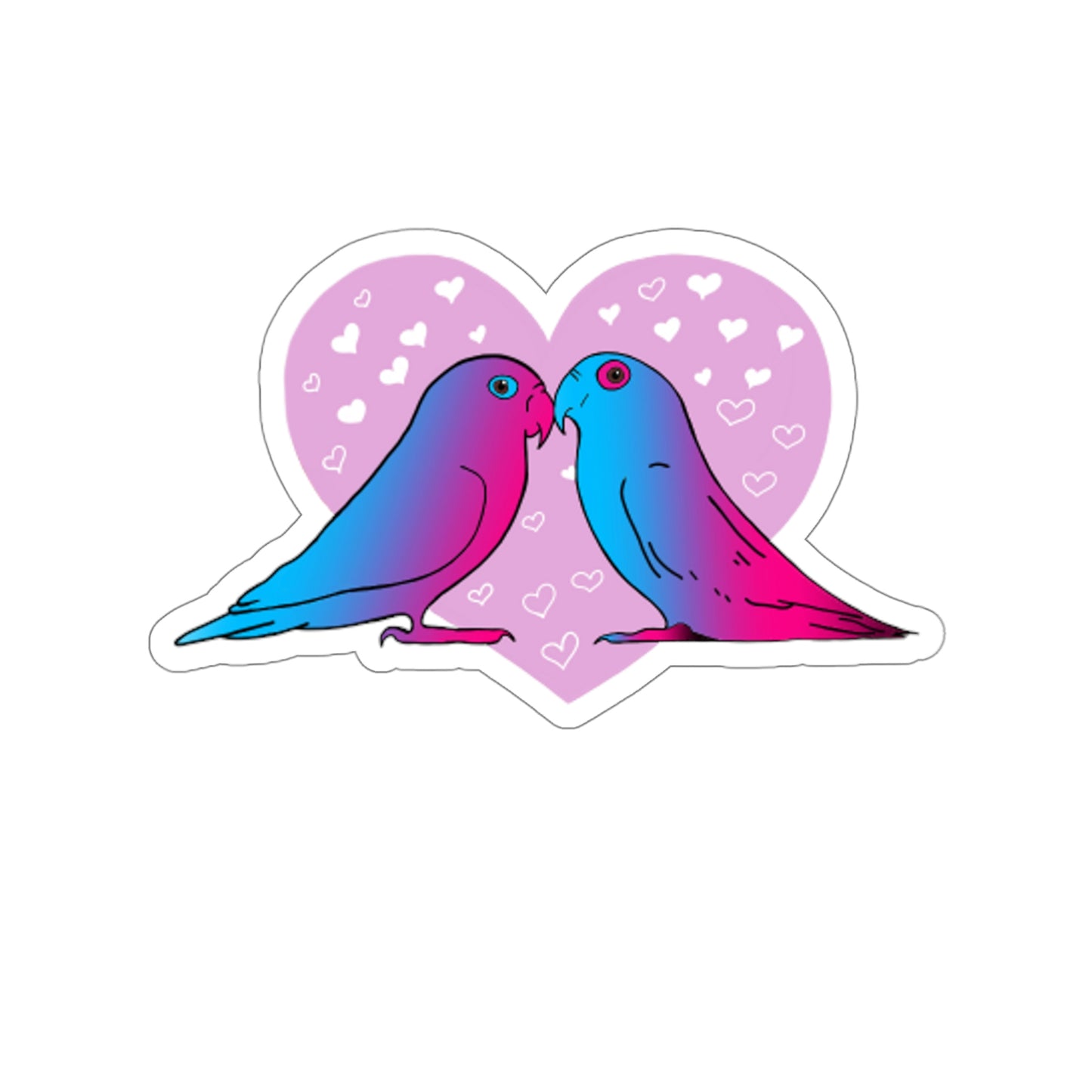 Lovers Kiss-Cut Stickers