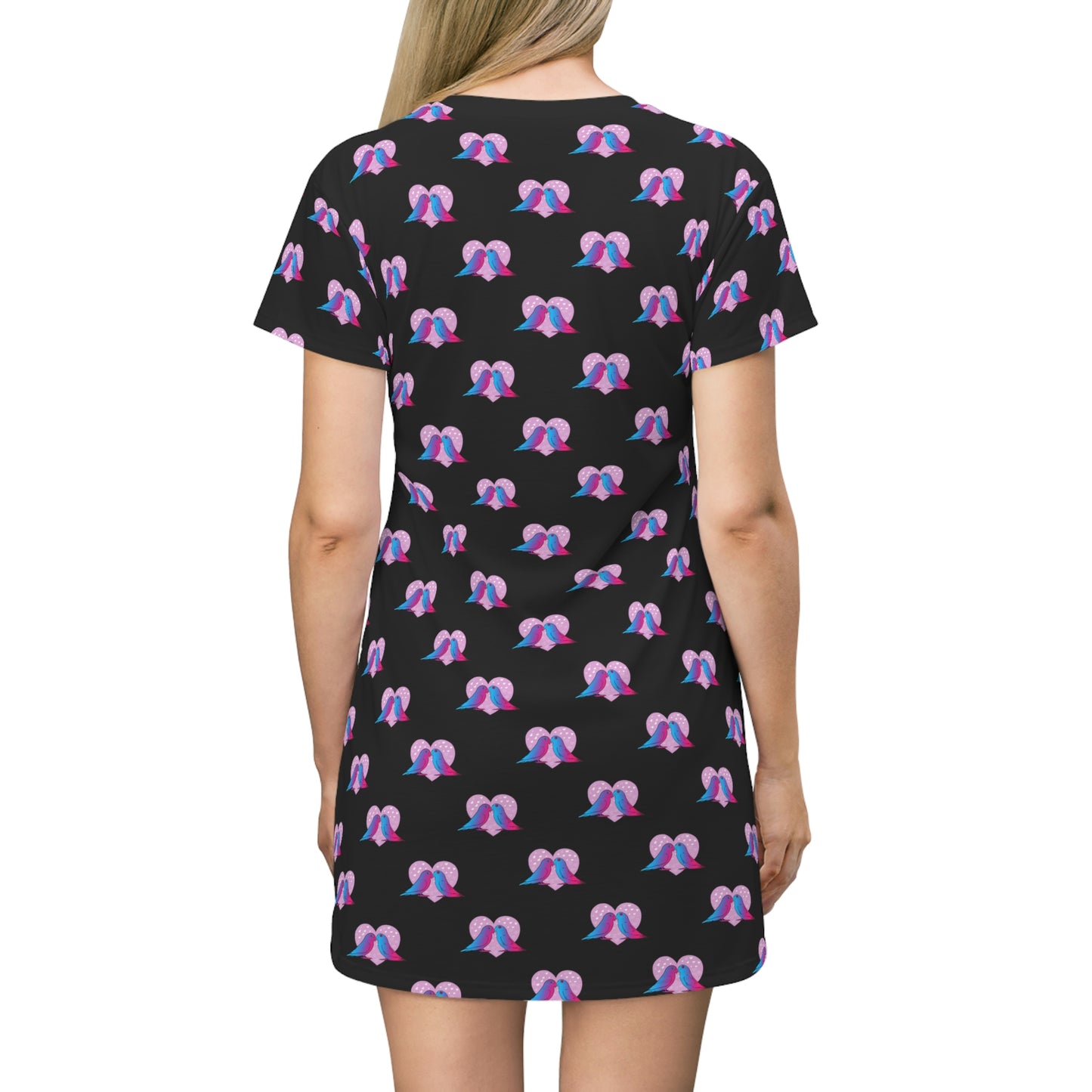 Lovers All Over Print T-Shirt Dress