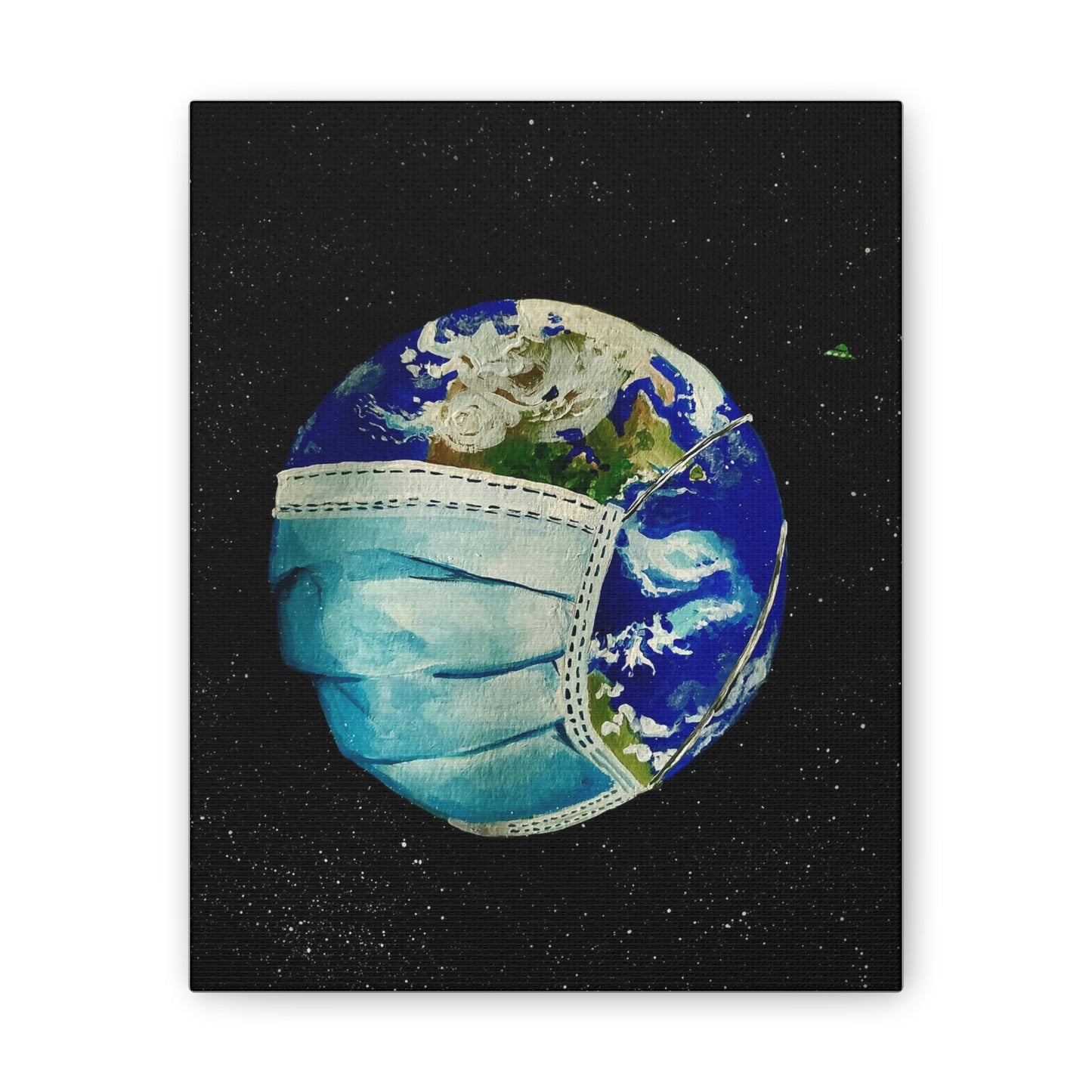 Sick World Canvas Stretched