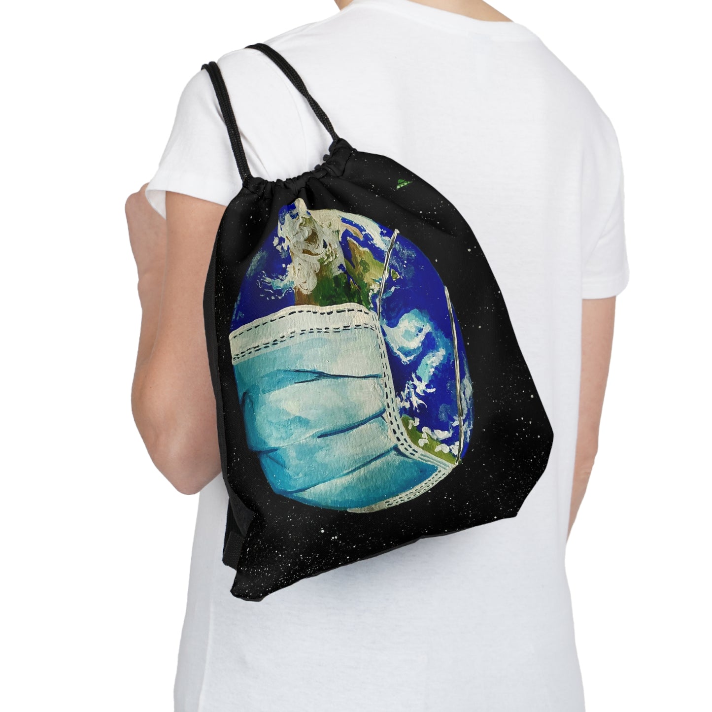 Sick World Outdoor Drawstring Bag