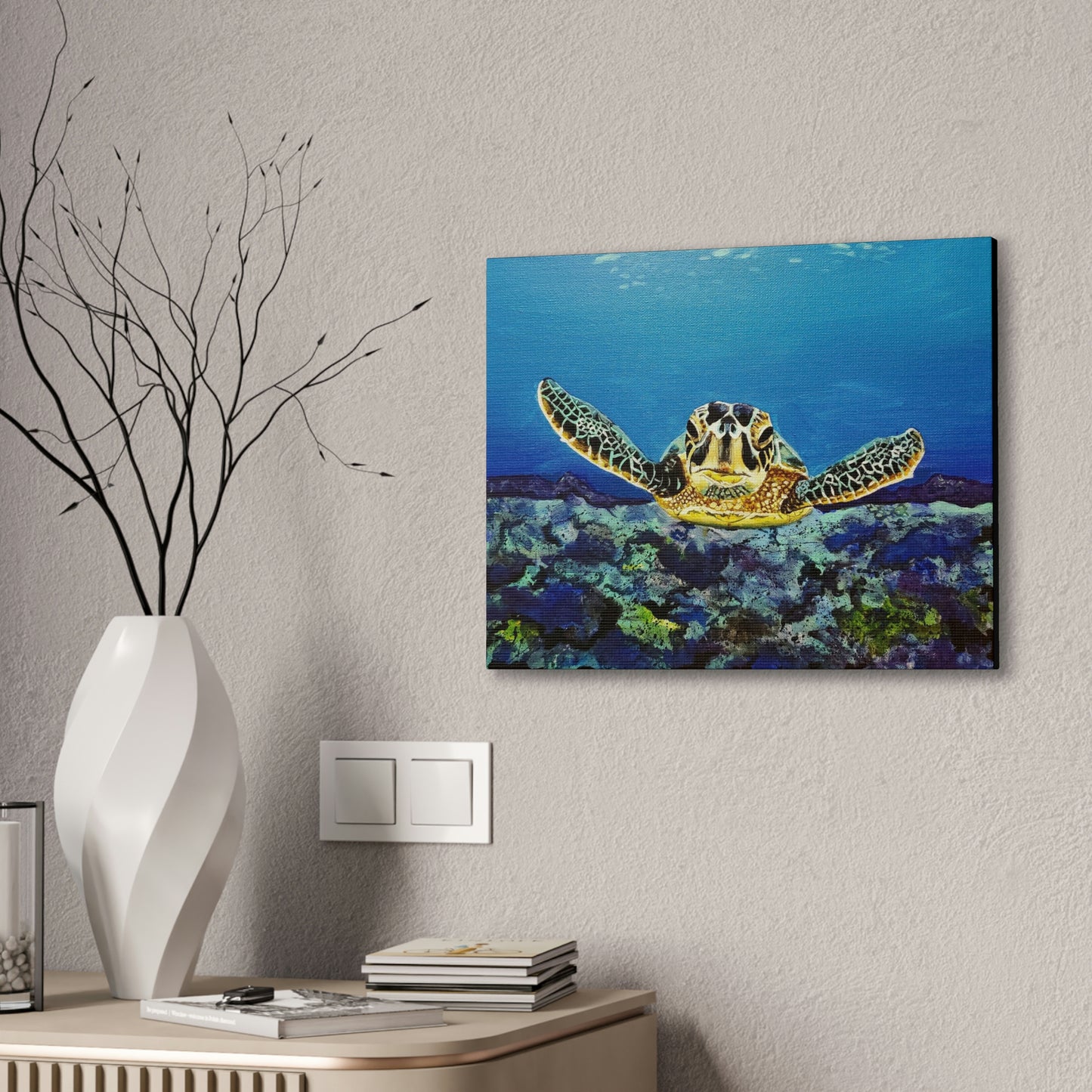 Sea Turtle Canvas Stretched, 0.75"