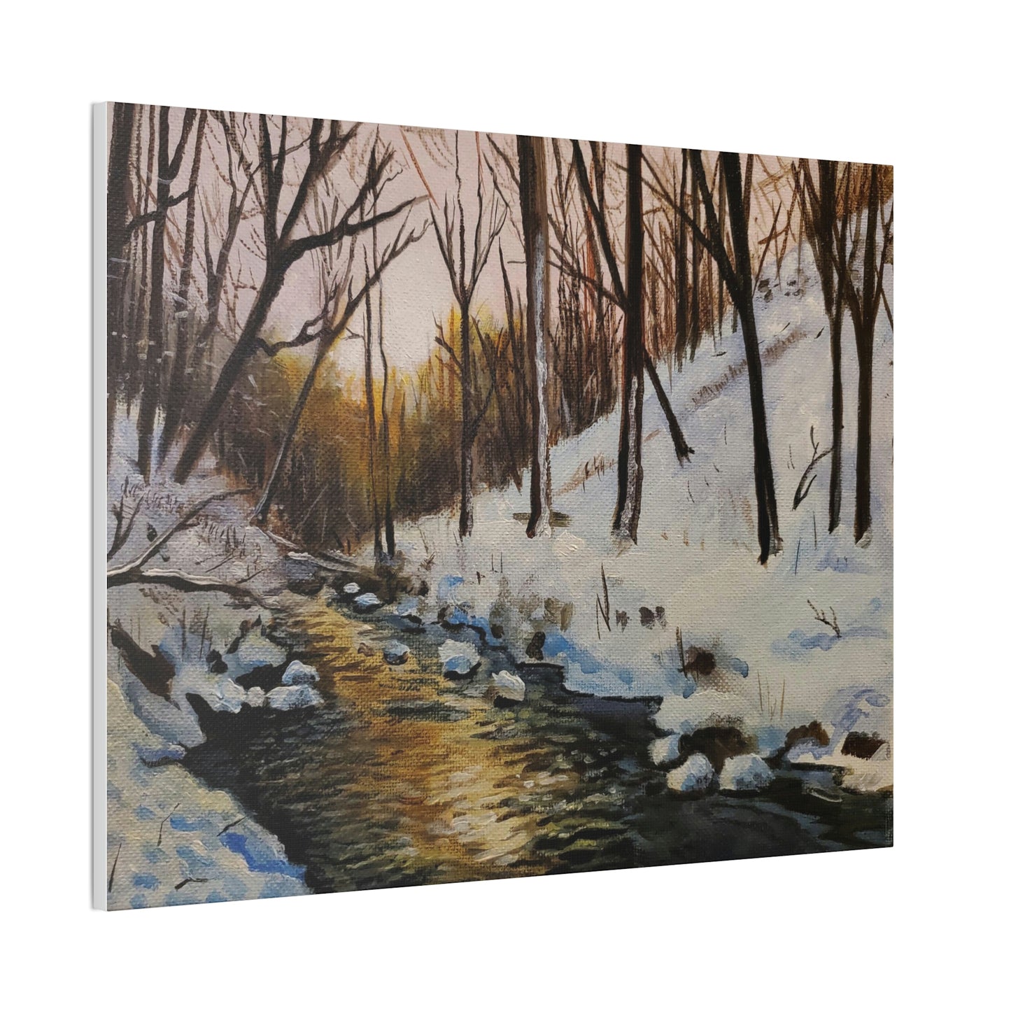 Winter Creek Canvas Stretched, 0.75"