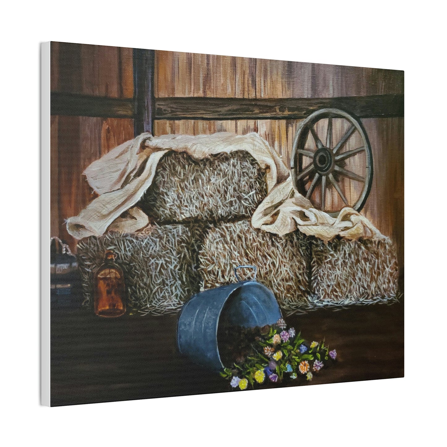 Hay! Canvas Stretched, 0.75"