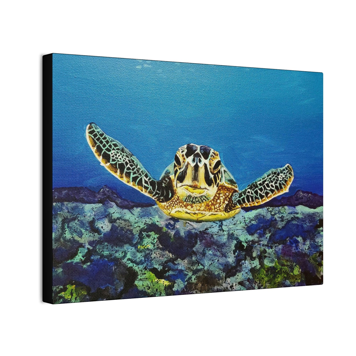 Sea Turtle Canvas Stretched, 0.75"