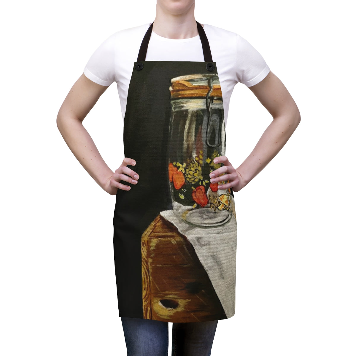 Vintage glass still life Apron