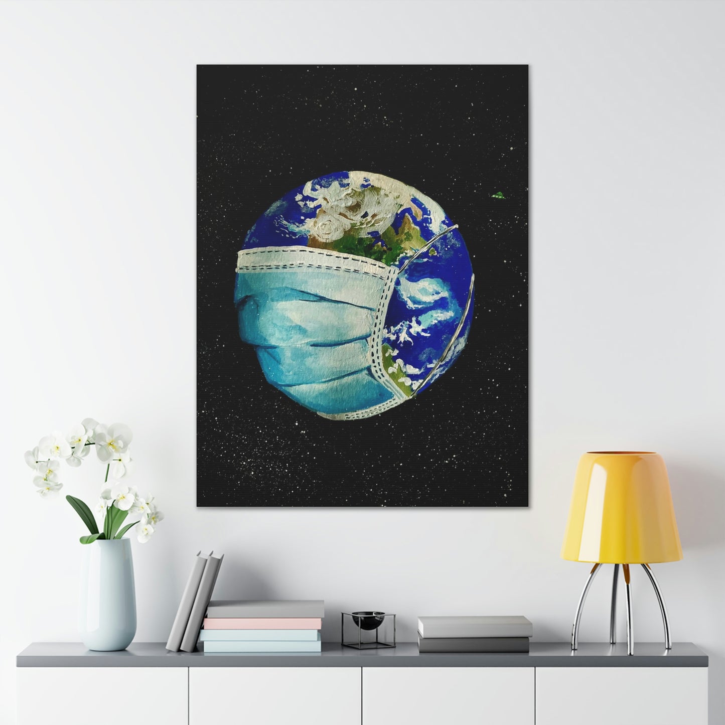 Sick World Canvas Stretched