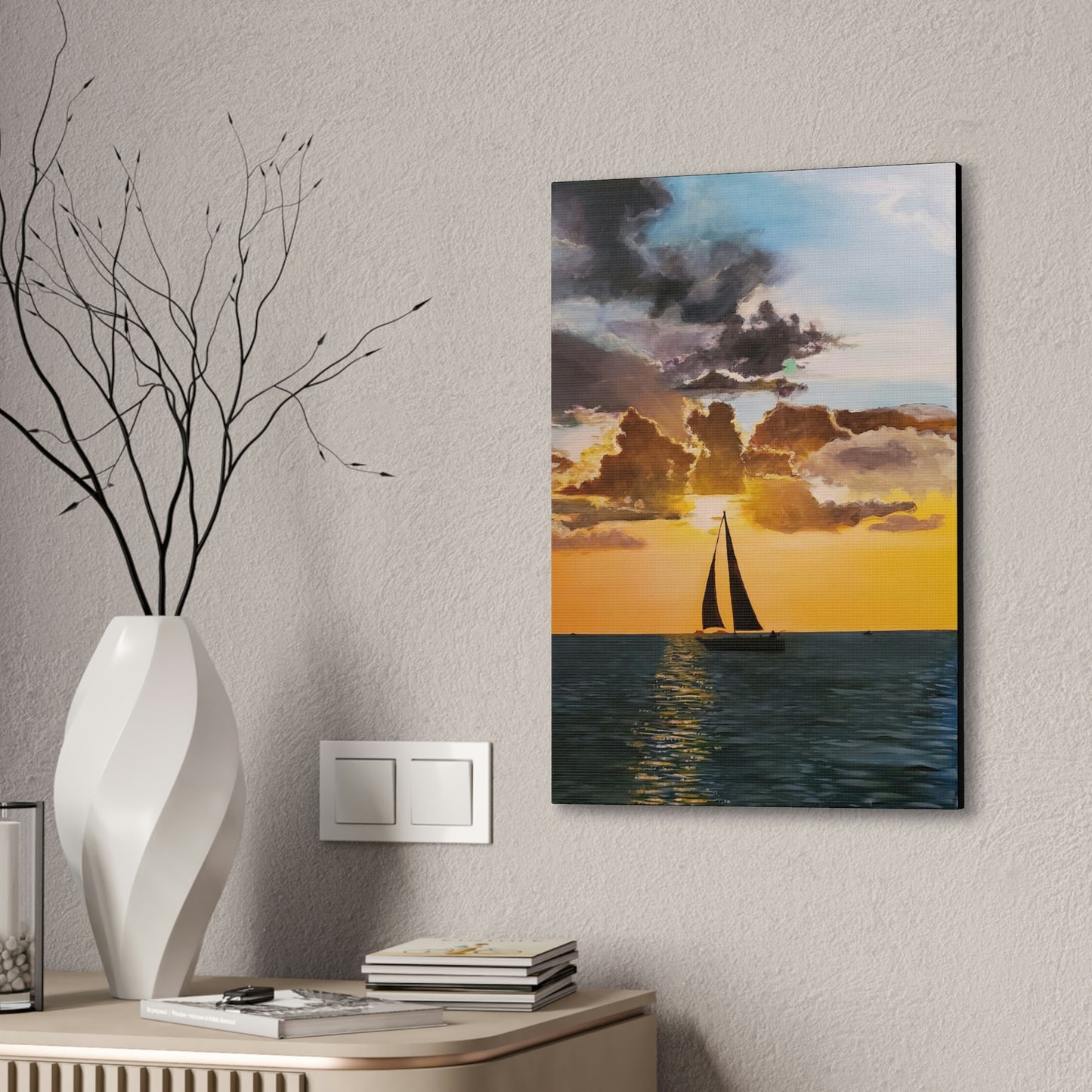 Sailboat Canvas Stretched, 0.75"