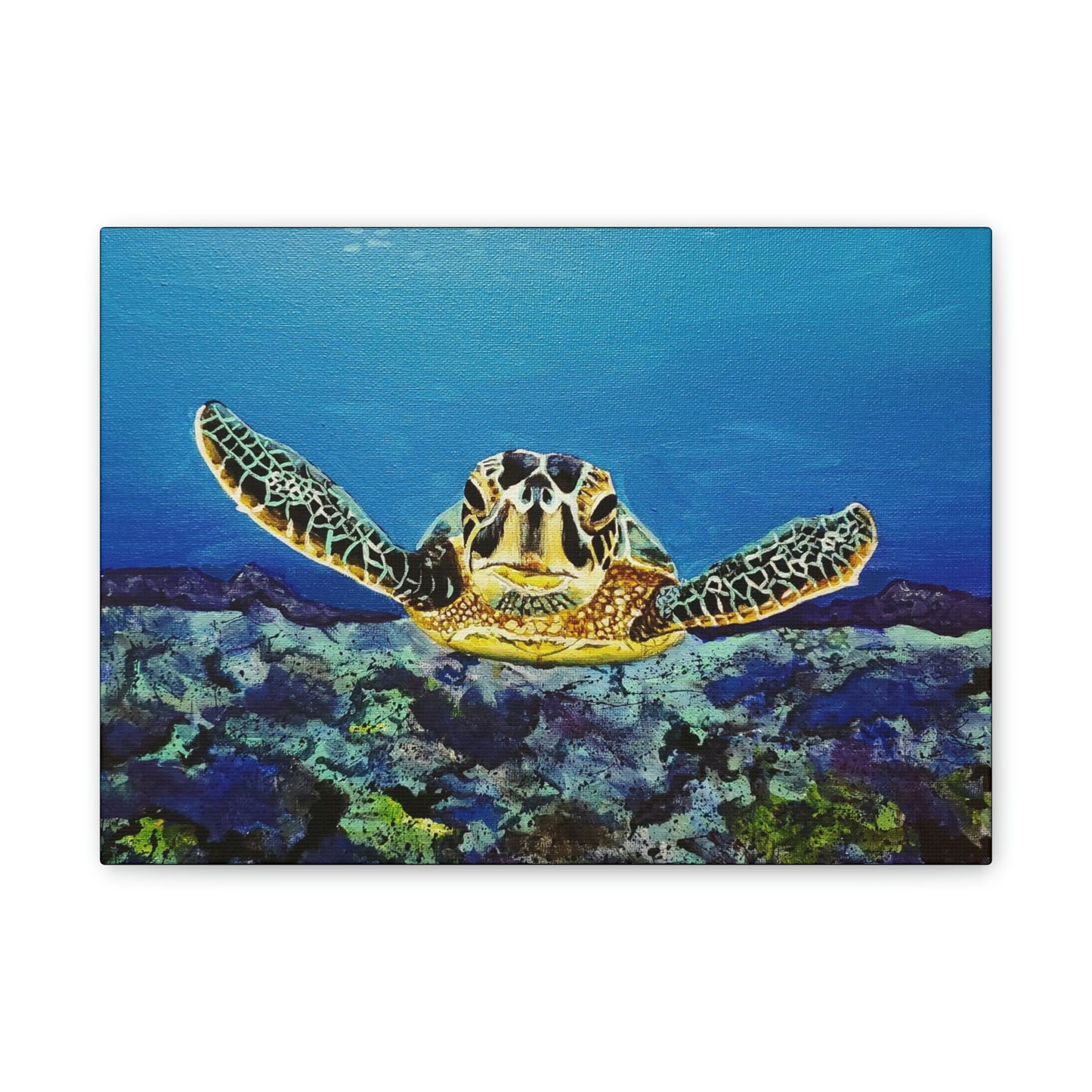 Sea Turtle Canvas Stretched, 0.75"
