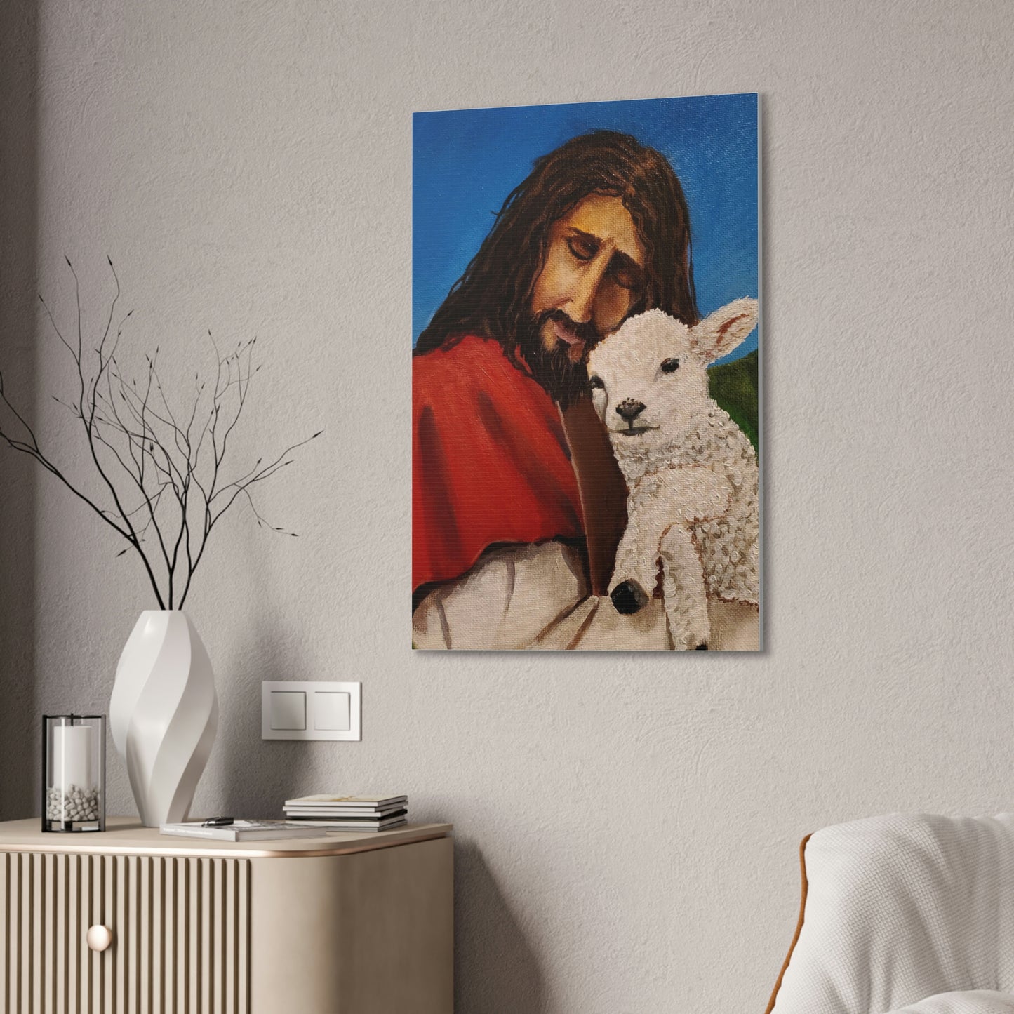 The Good Shepherd Canvas Stretched