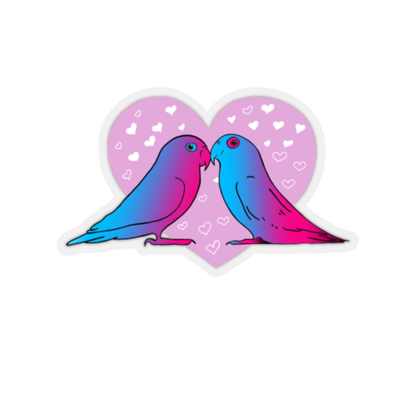 Lovers Kiss-Cut Stickers