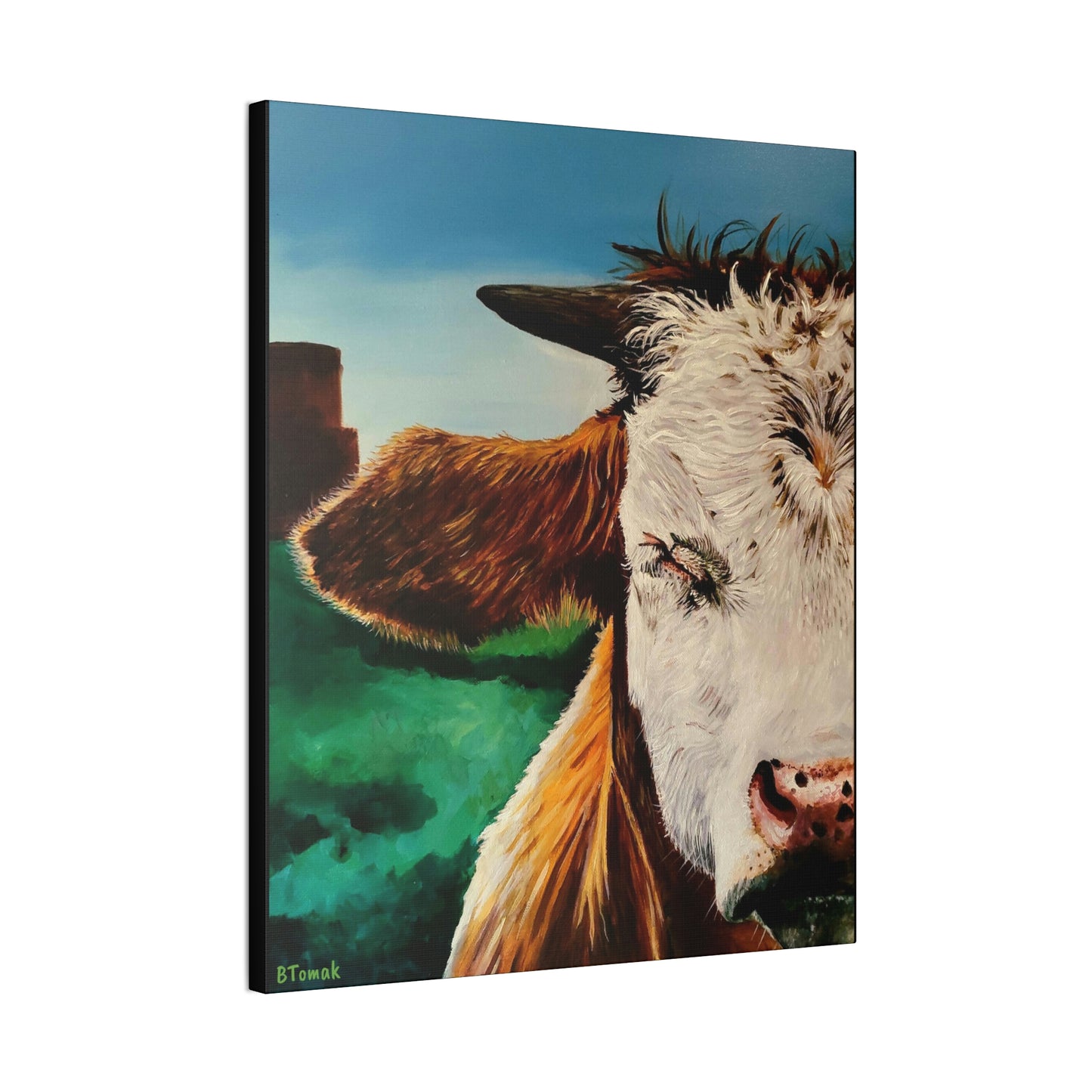 A Bunch of Bull Canvas Stretched, 0.75"