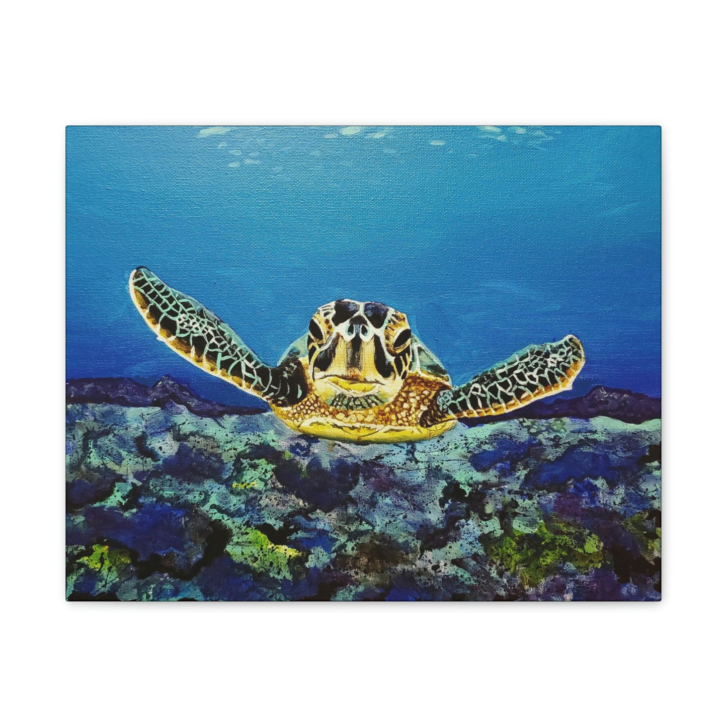 Sea Turtle Canvas Stretched, 0.75"