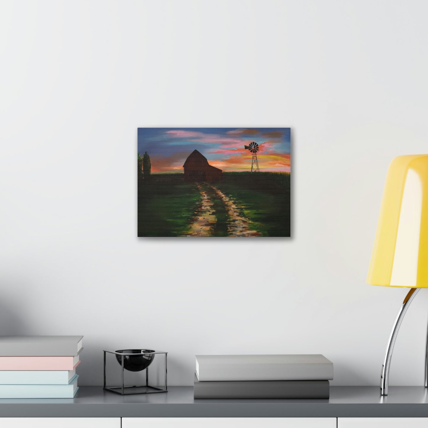 Early Sunrise on the Farm Canvas Stretched, 0.75"