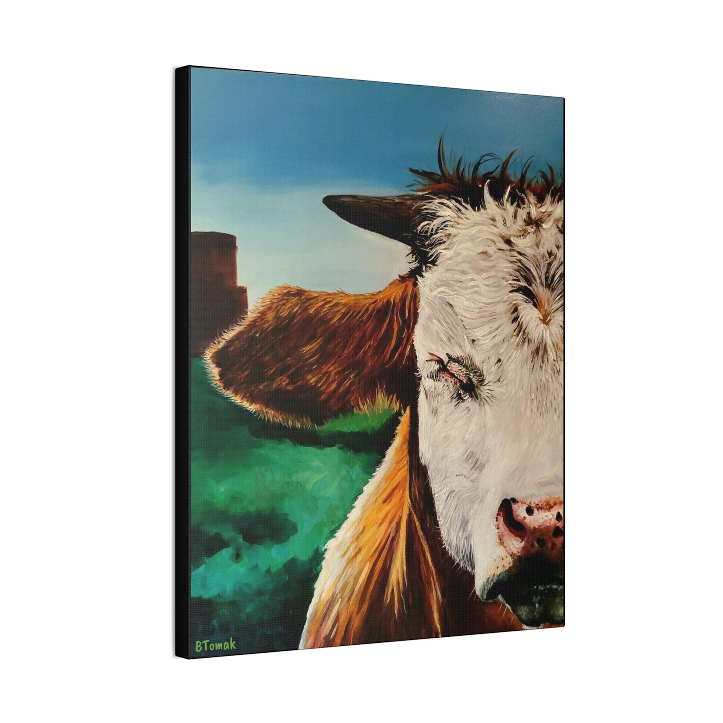 A Bunch of Bull Canvas Stretched, 0.75"