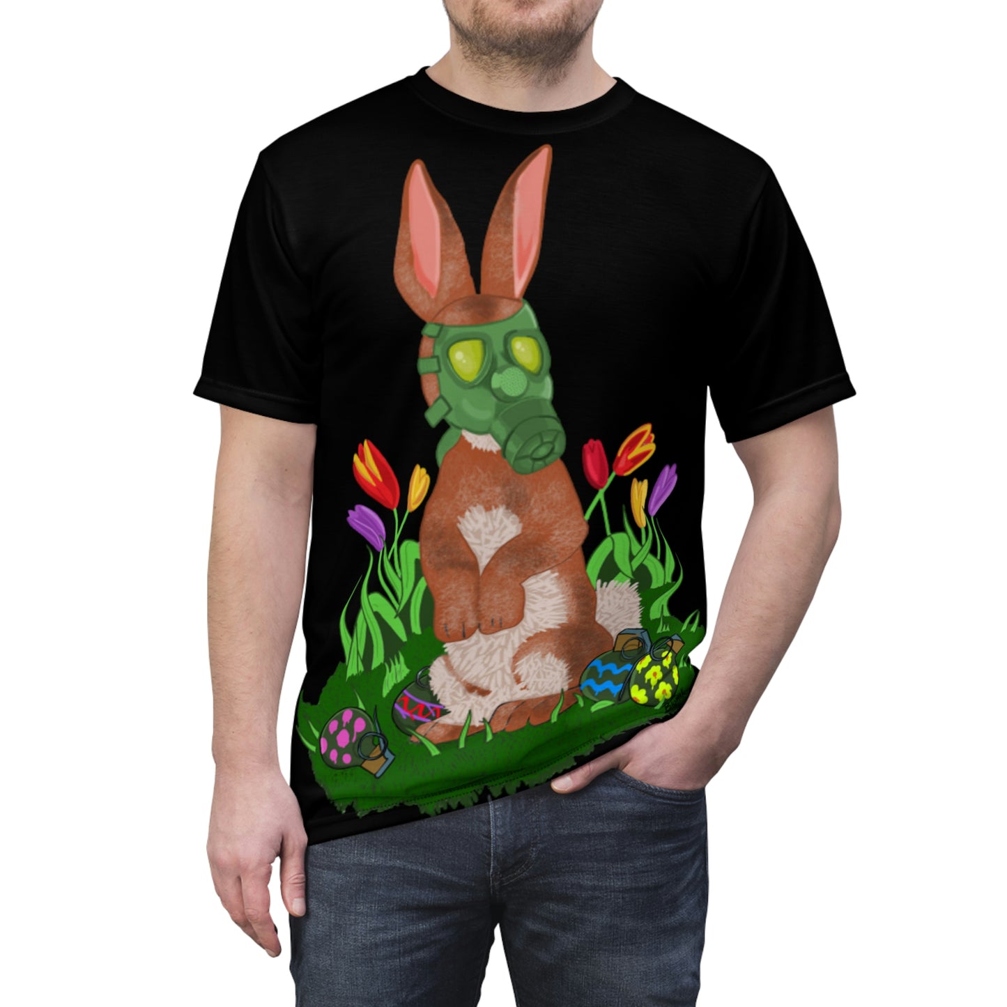 Easter Bunny 2023 Unisex AOP Cut & Sew Tee