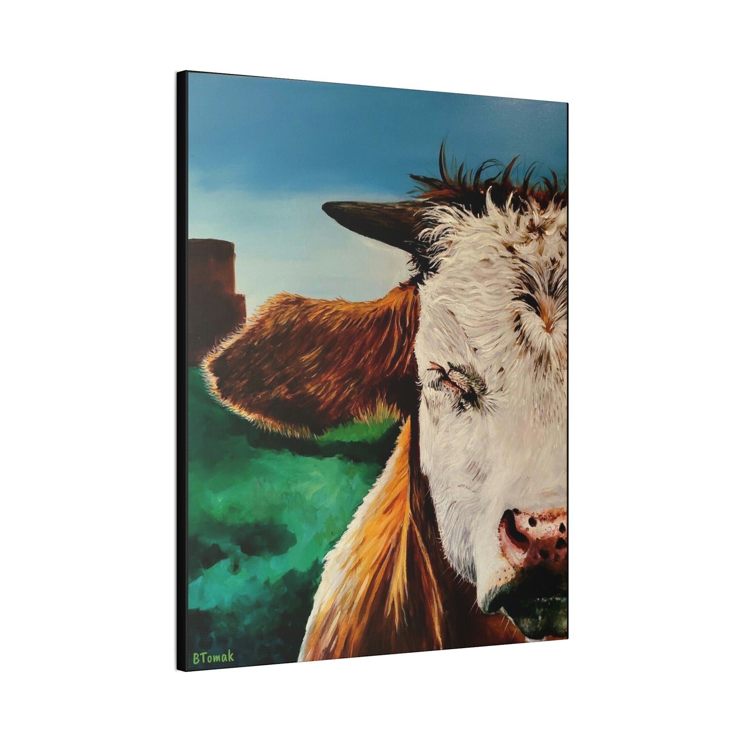 A Bunch of Bull Canvas Stretched, 0.75"