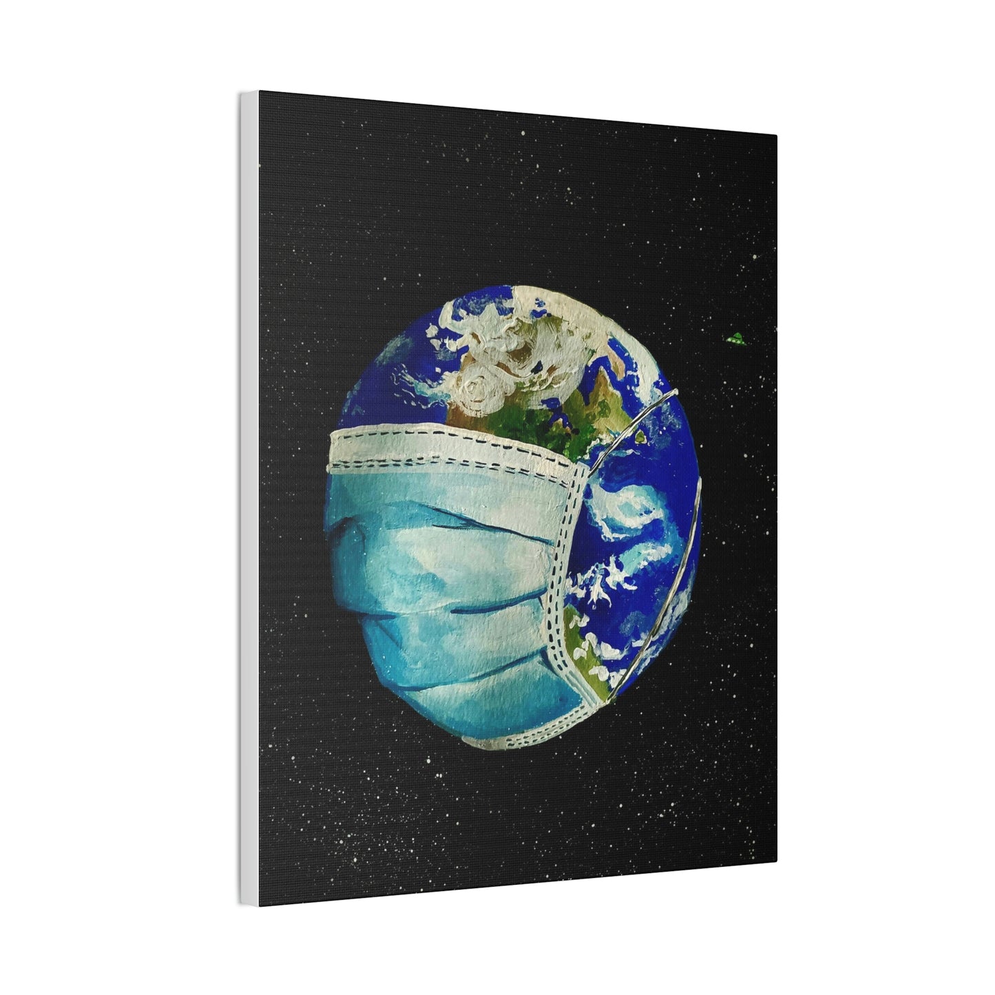Sick World Canvas Stretched