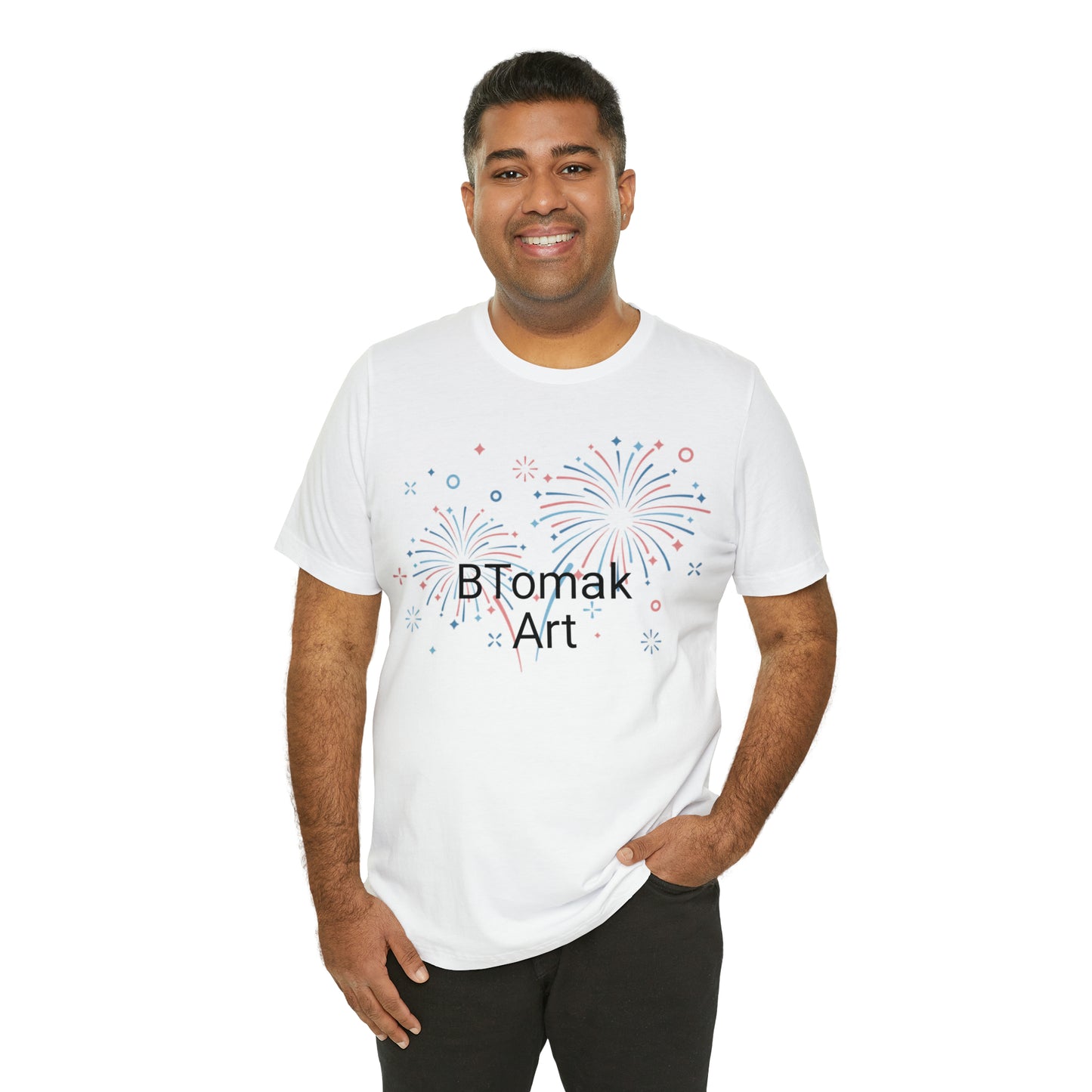 BTomak Art Fireworks Unisex Jersey Short Sleeve Tee