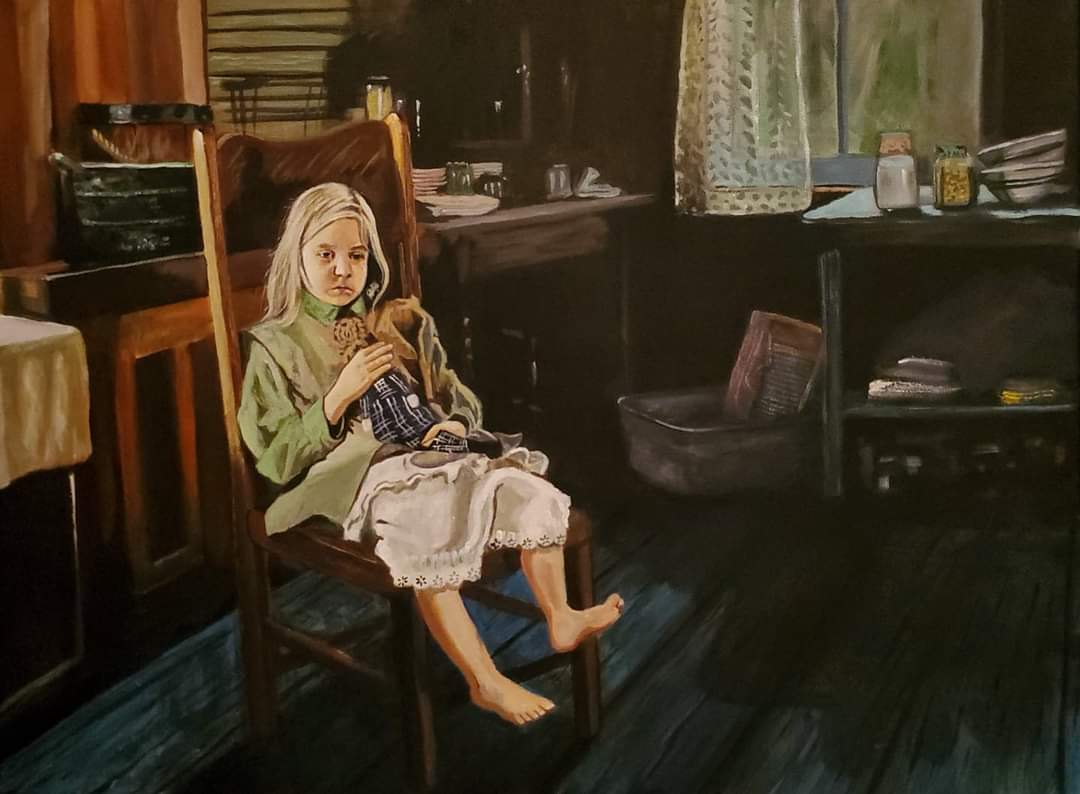 Girl in the cabin