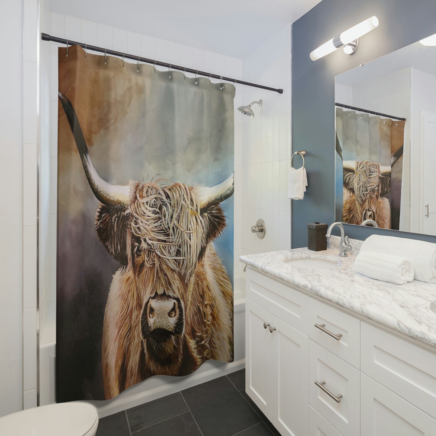 Highland Cow Shower Curtains