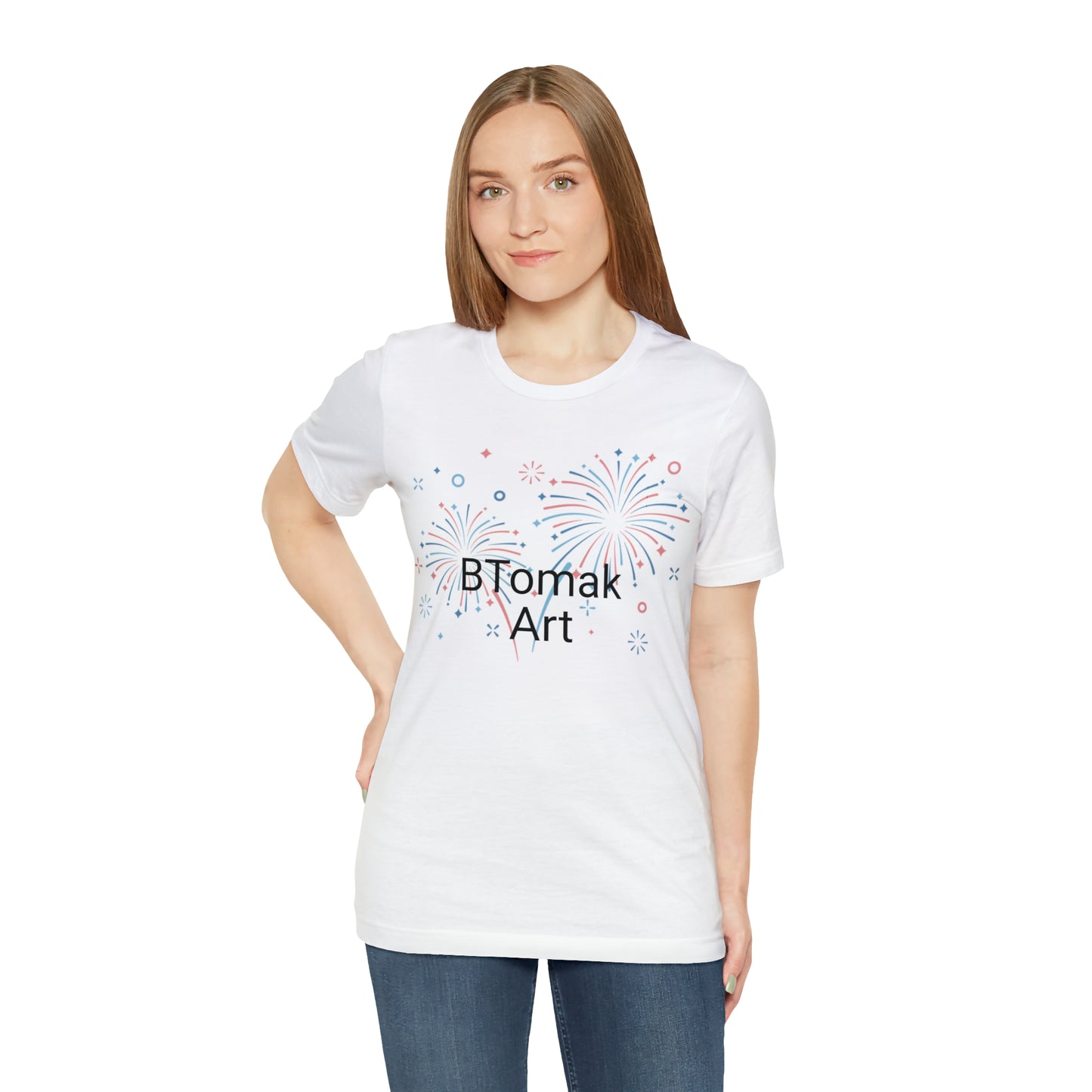 BTomak Art Fireworks Unisex Jersey Short Sleeve Tee