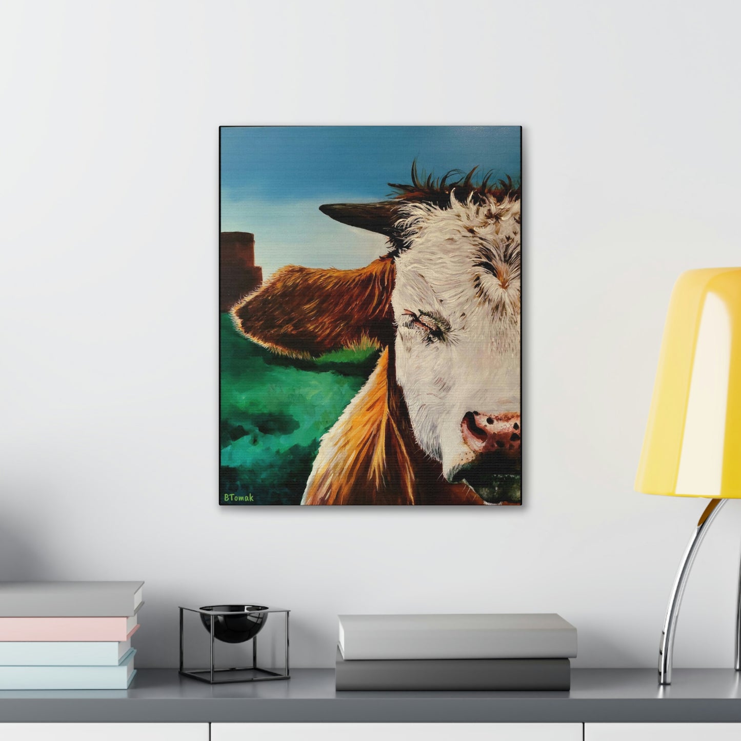 A Bunch of Bull Canvas Stretched, 0.75"
