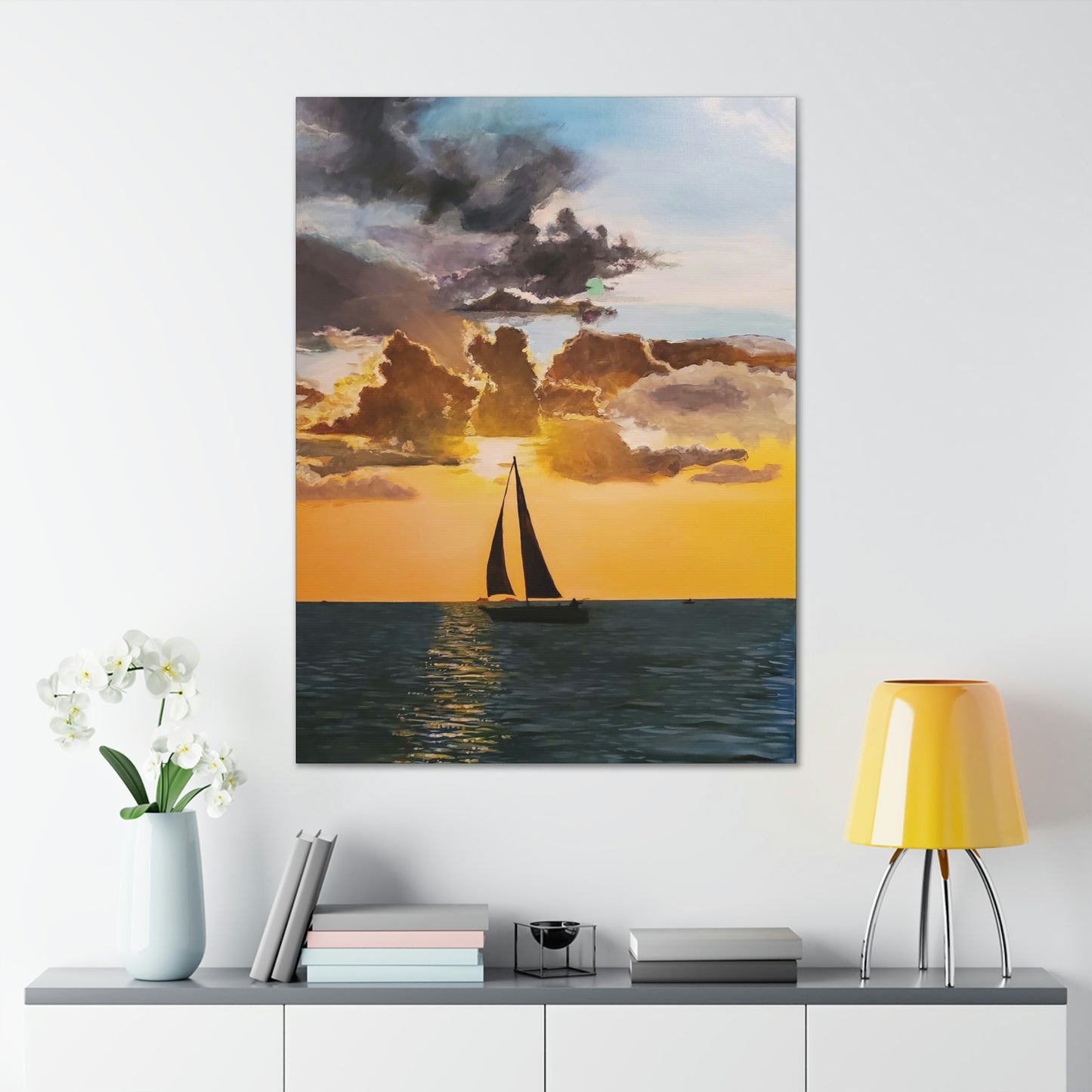 Sailboat Canvas Stretched, 0.75"