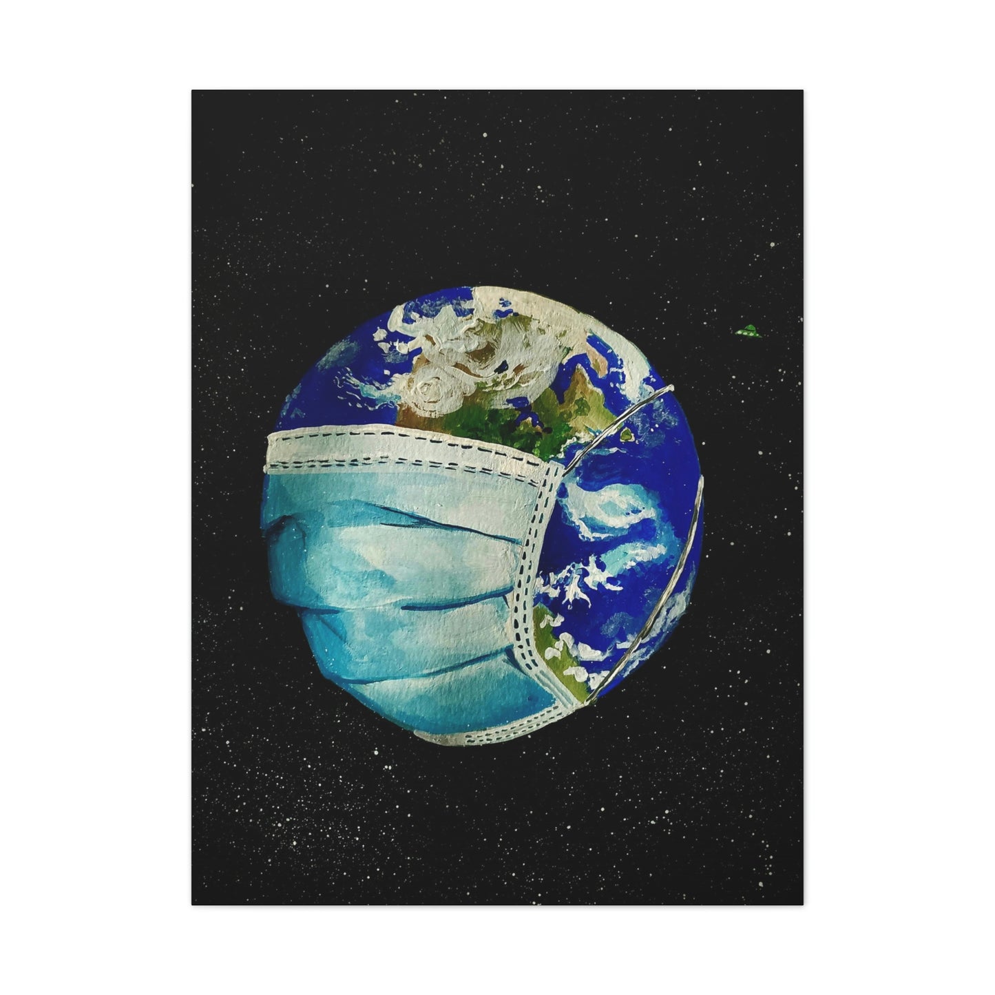 Sick World Canvas Stretched