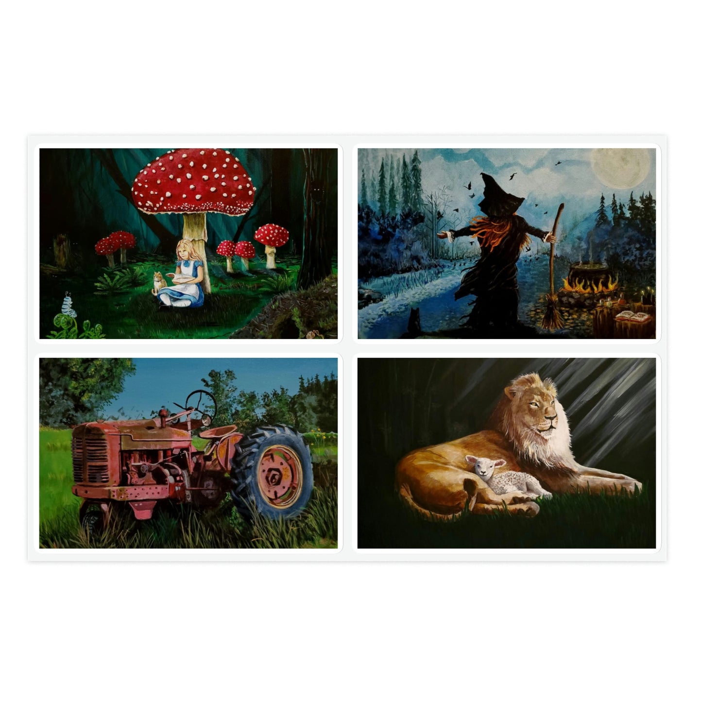Original Artwork Collage Sticker Sheets