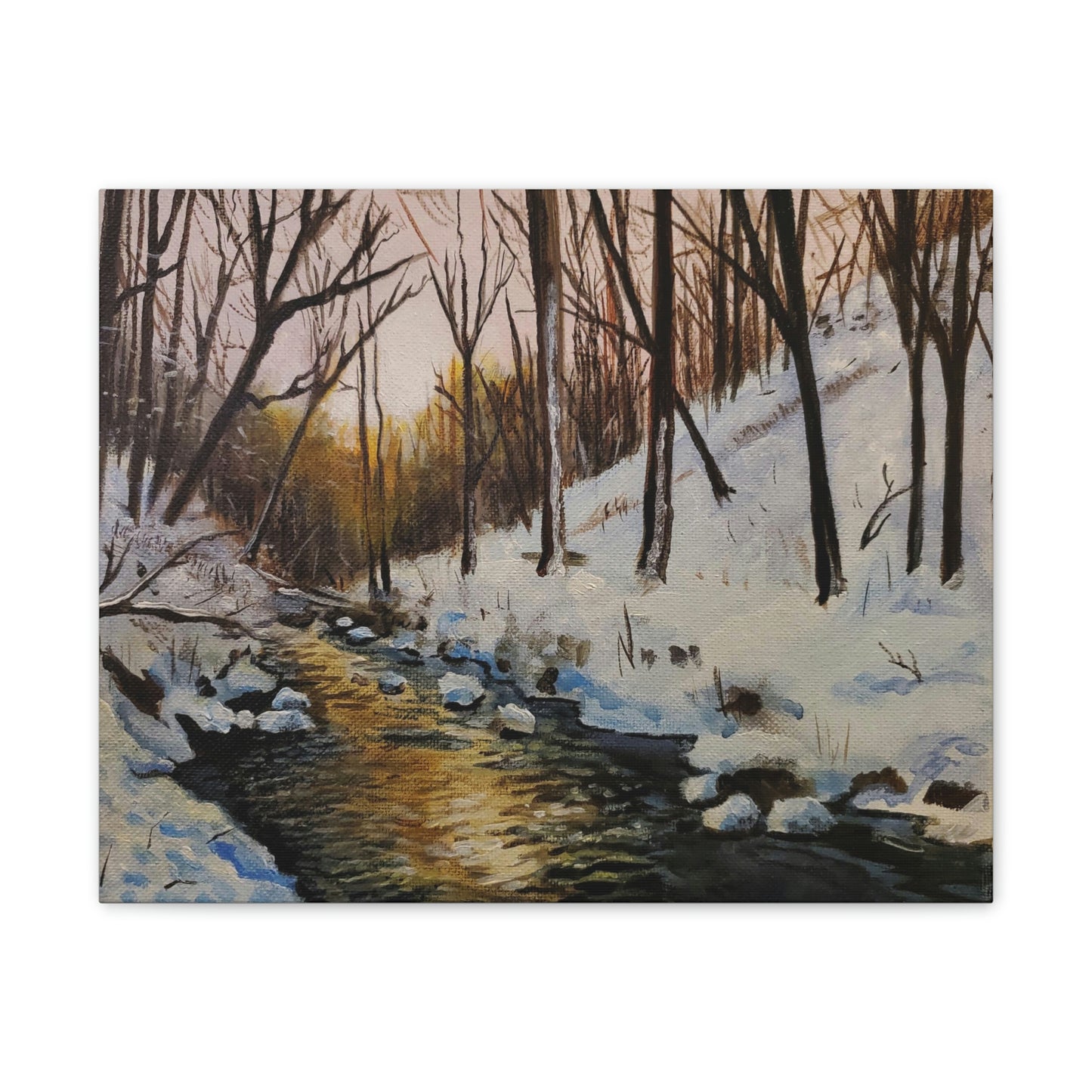 Winter Creek Canvas Stretched, 0.75"