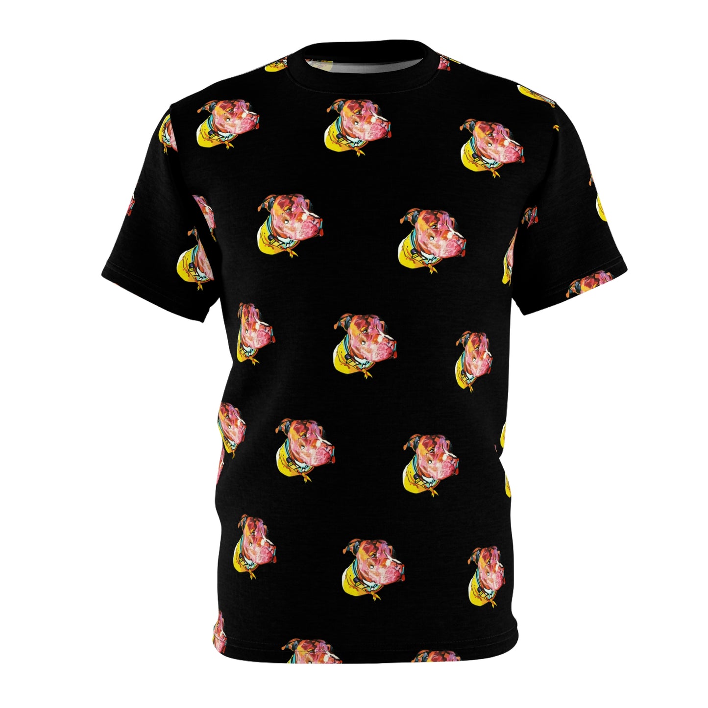 PopArt Pittie Unisex All Over Print Cut & Sew Tee