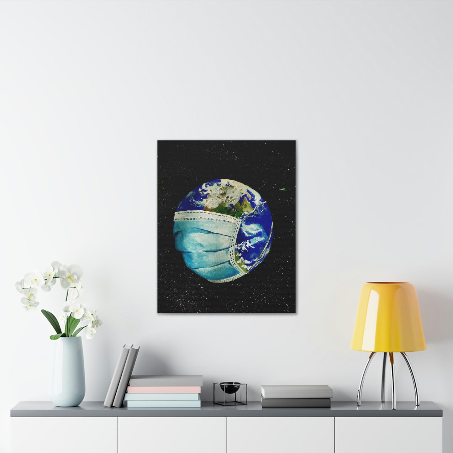 Sick World Canvas Stretched