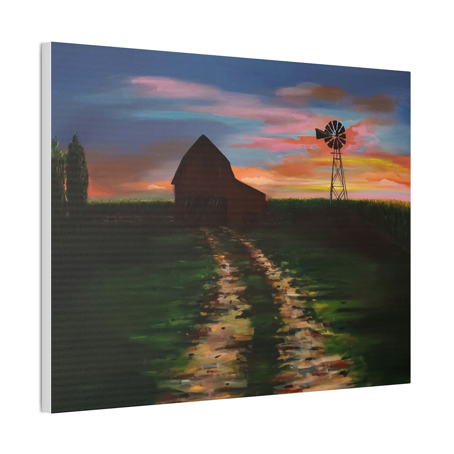 Early Sunrise on the Farm Canvas Stretched, 0.75"