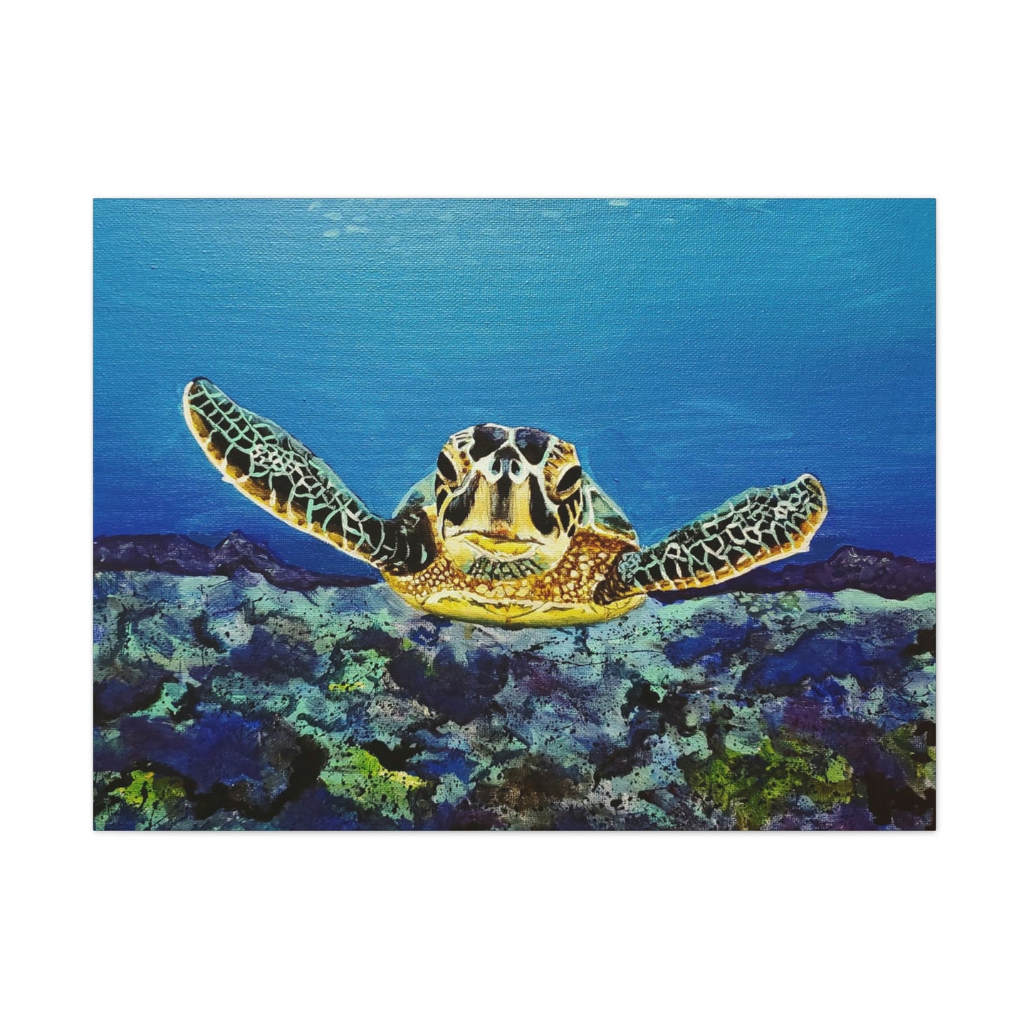 Sea Turtle Canvas Stretched, 0.75"