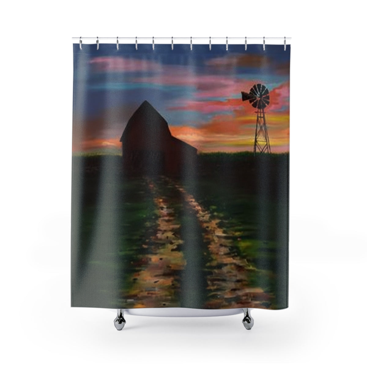 Early Morning in the Barn Shower Curtains