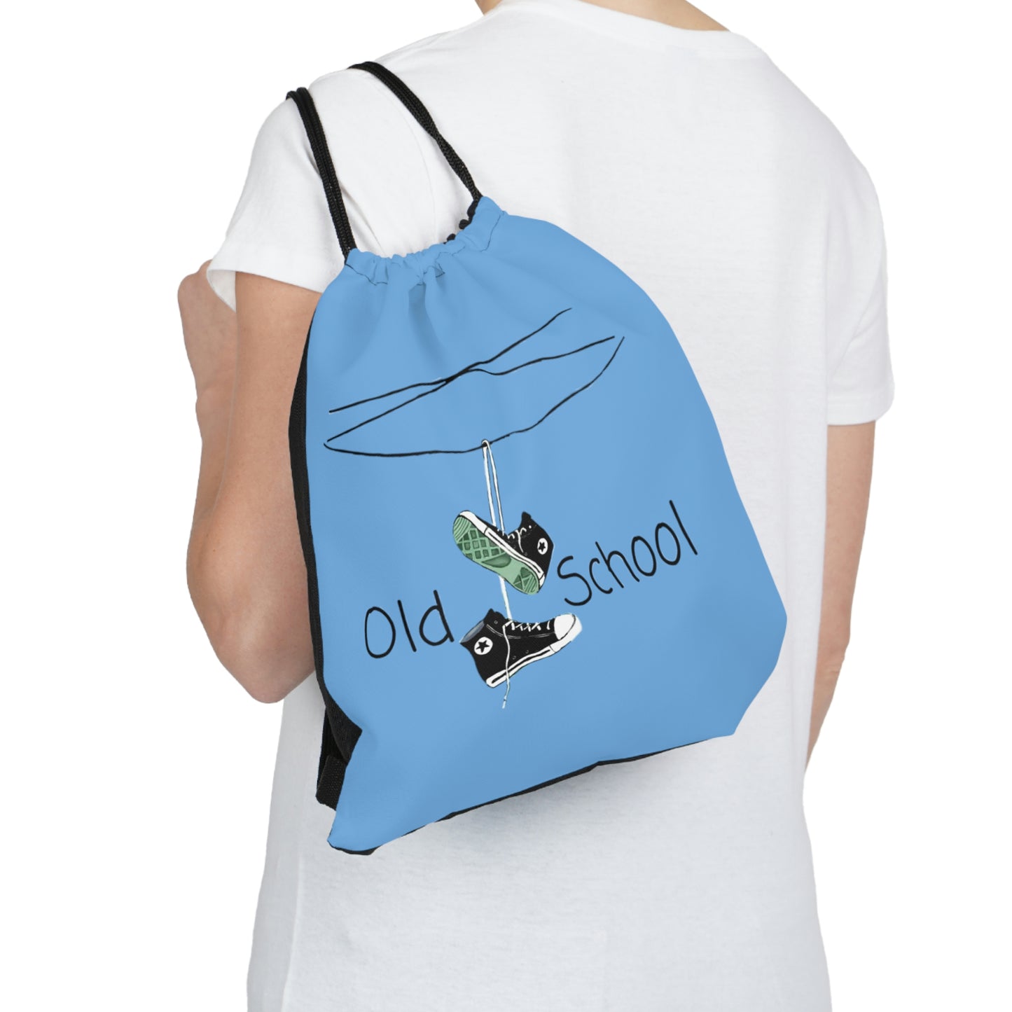 Old School Outdoor Drawstring Bag