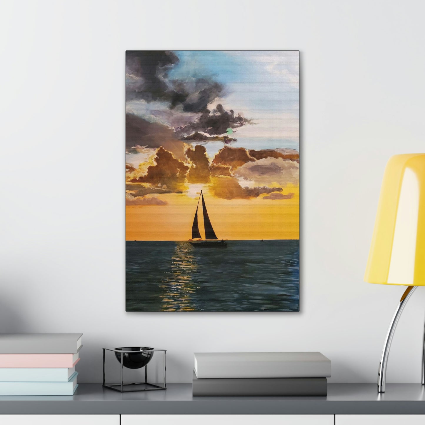 Sailboat Canvas Stretched, 0.75"