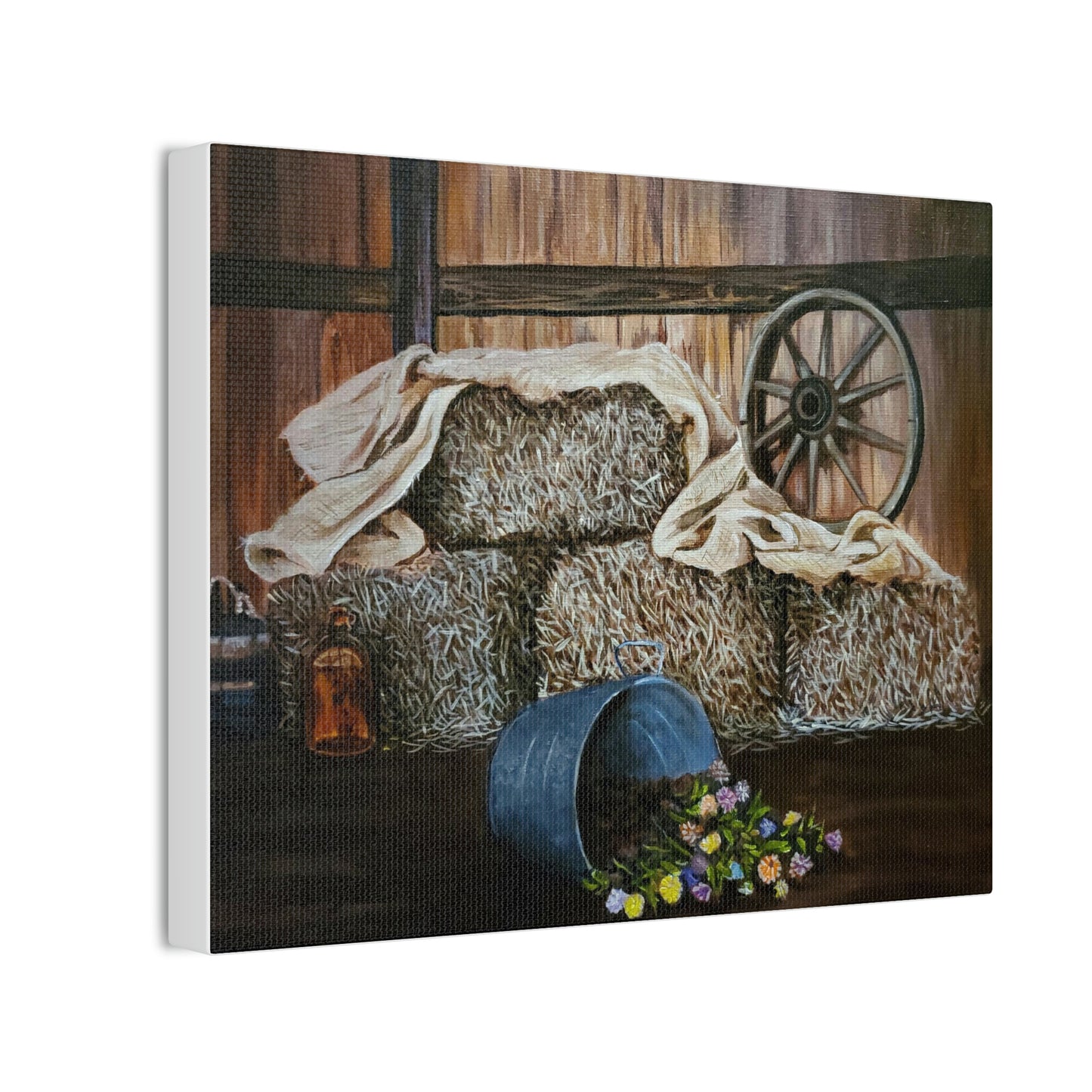 Hay! Canvas Stretched, 0.75"