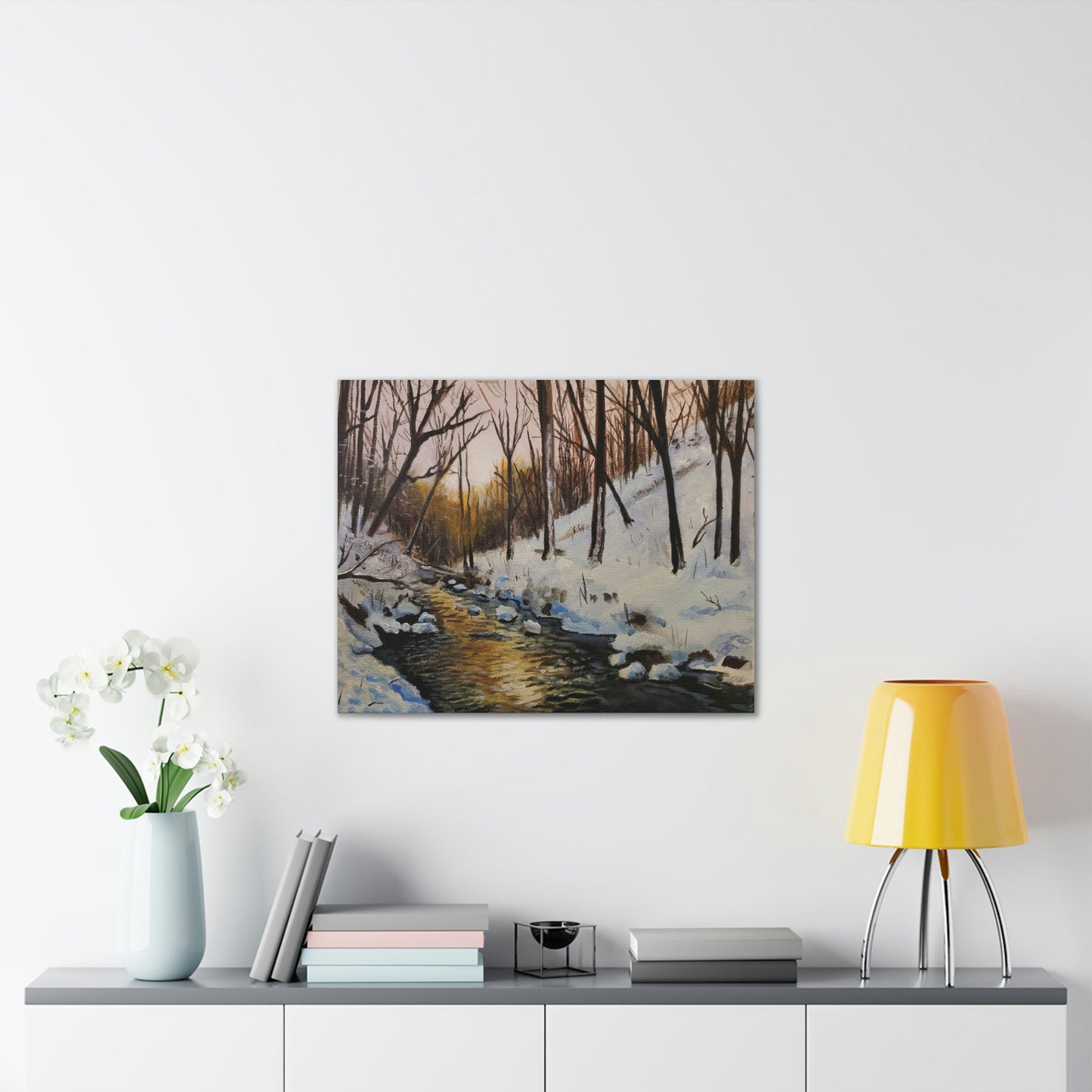 Winter Creek Canvas Stretched, 0.75"