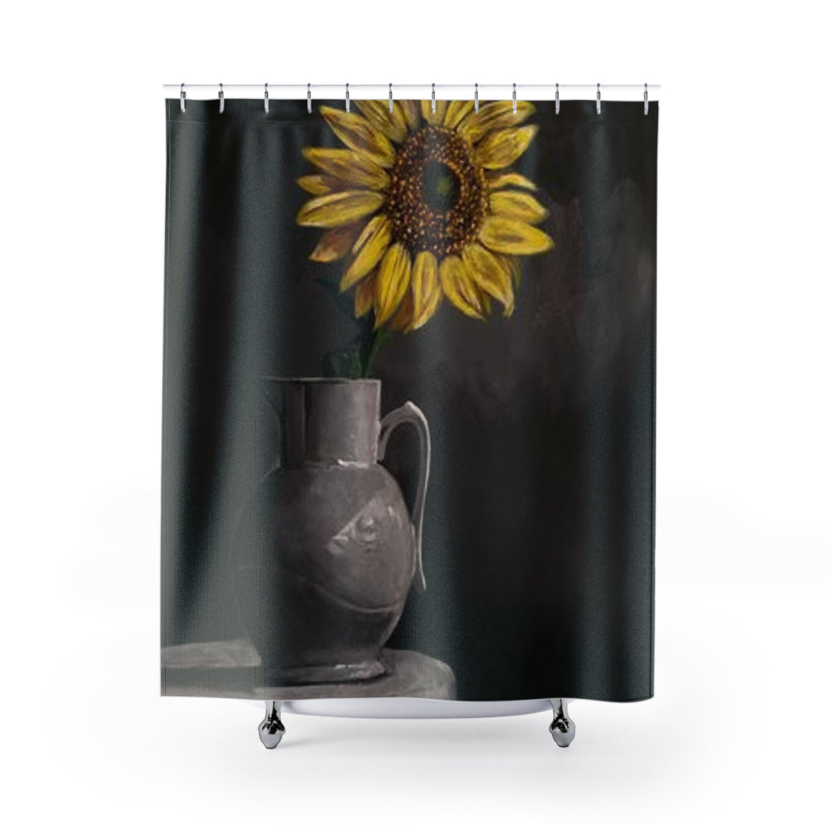 Lonely Sunflower Shower Curtains