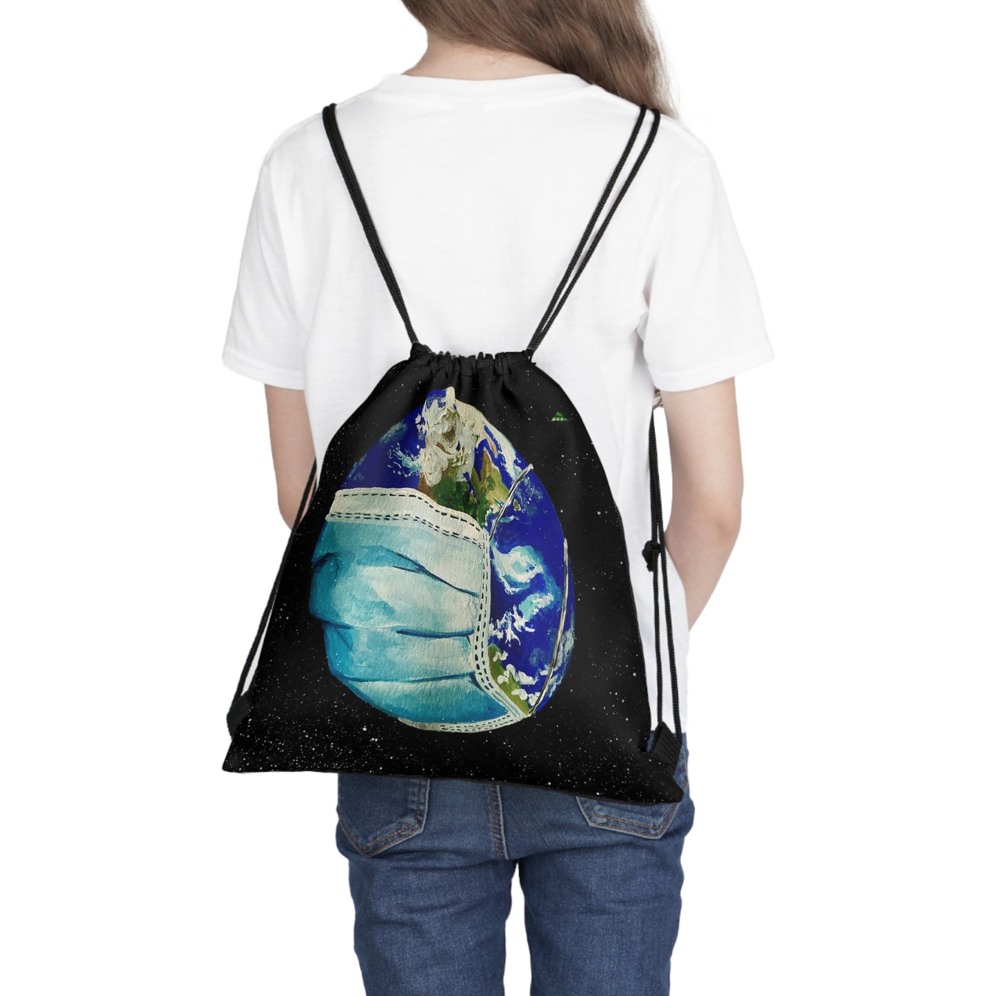Sick World Outdoor Drawstring Bag