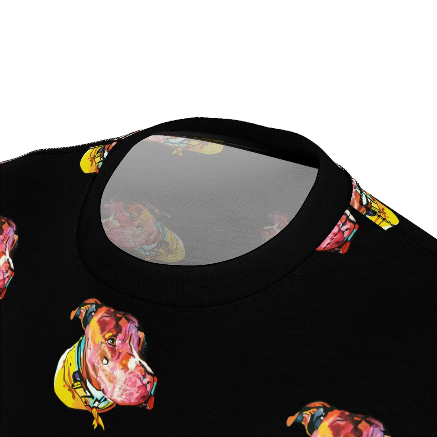 PopArt Pittie Unisex All Over Print Cut & Sew Tee